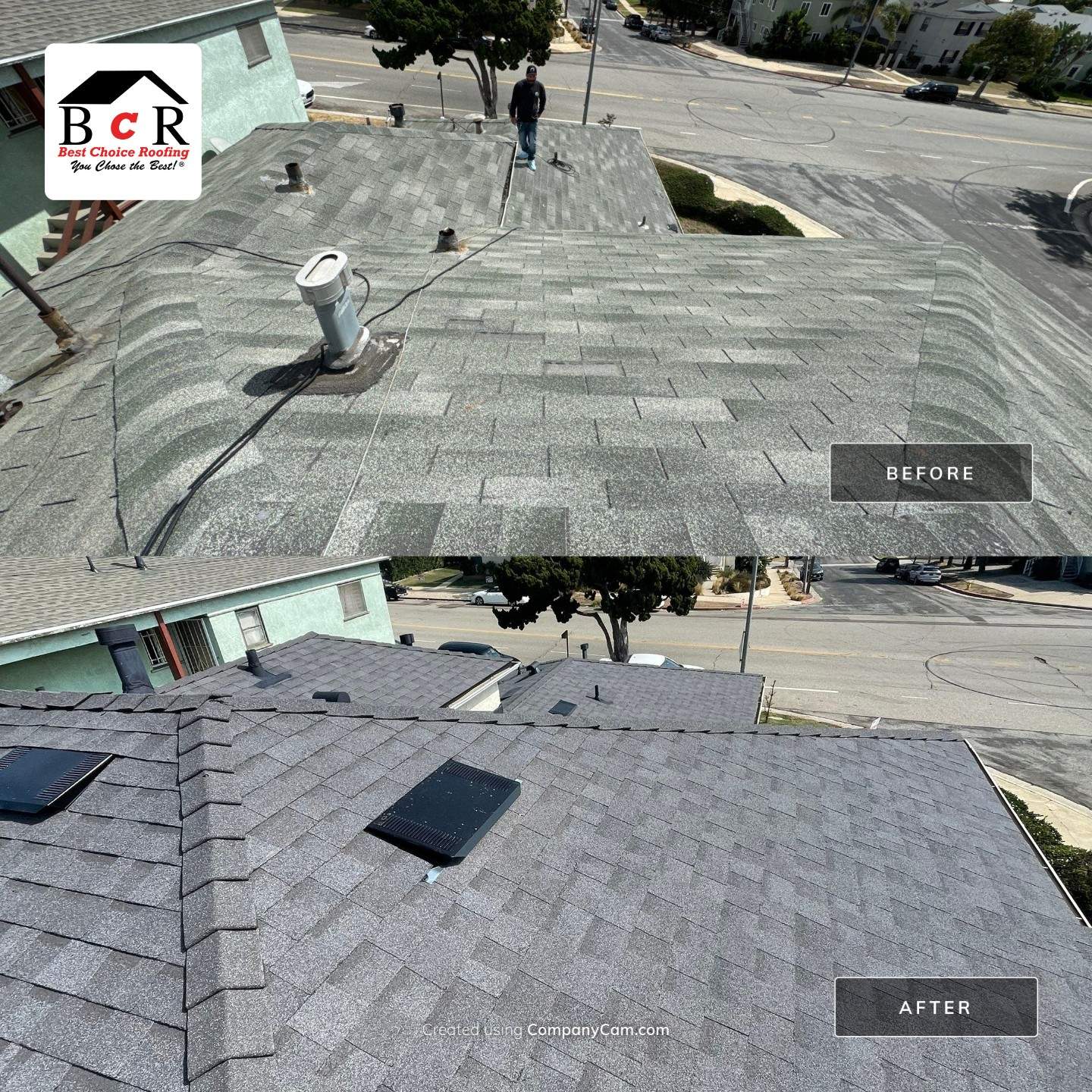 Apartment complex roof replacement by West Coast Roofing Los Angeles
