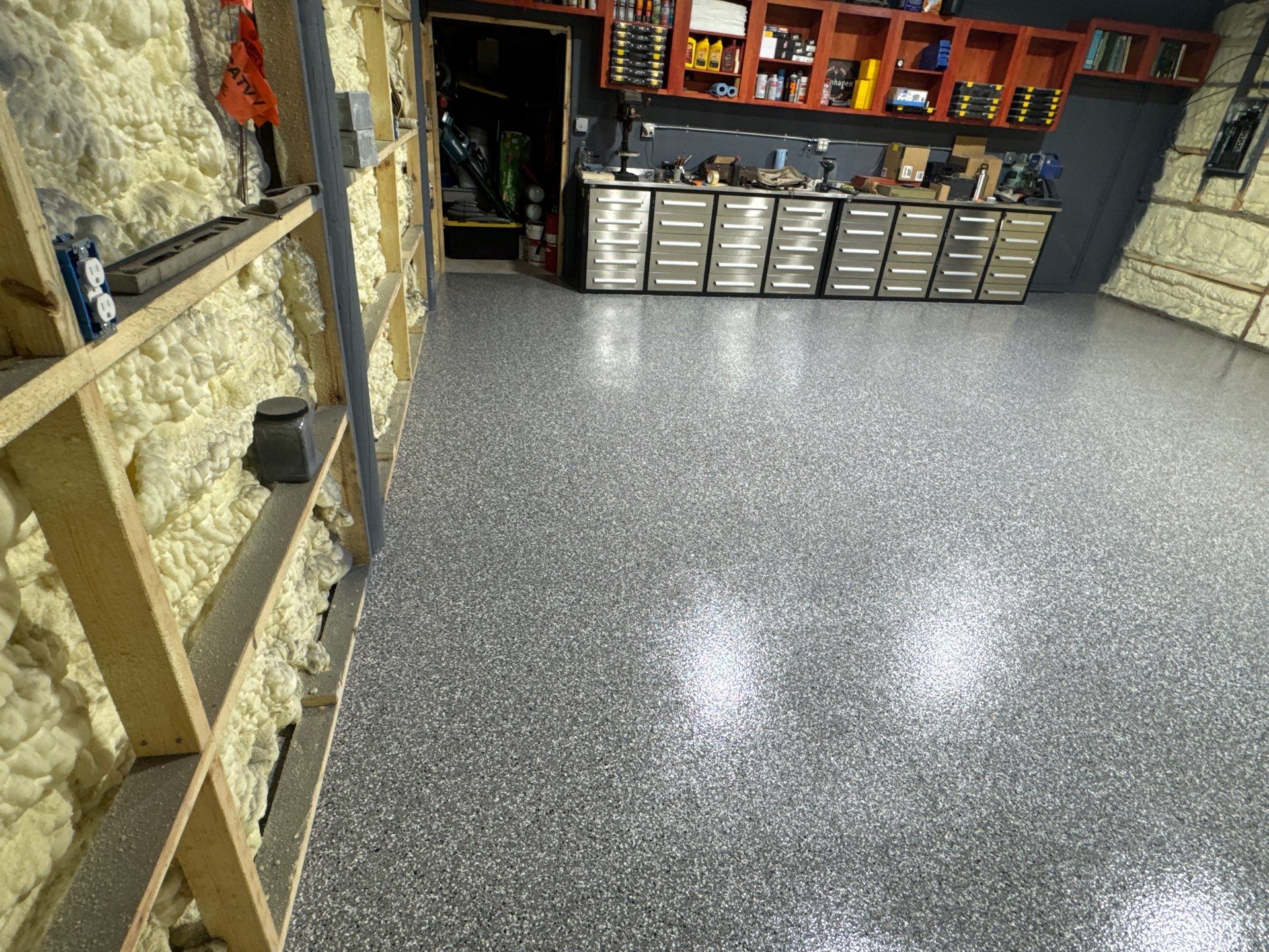 Shop Project in Gainesville, FL in Smoke by Cross Creek Concrete Coatings