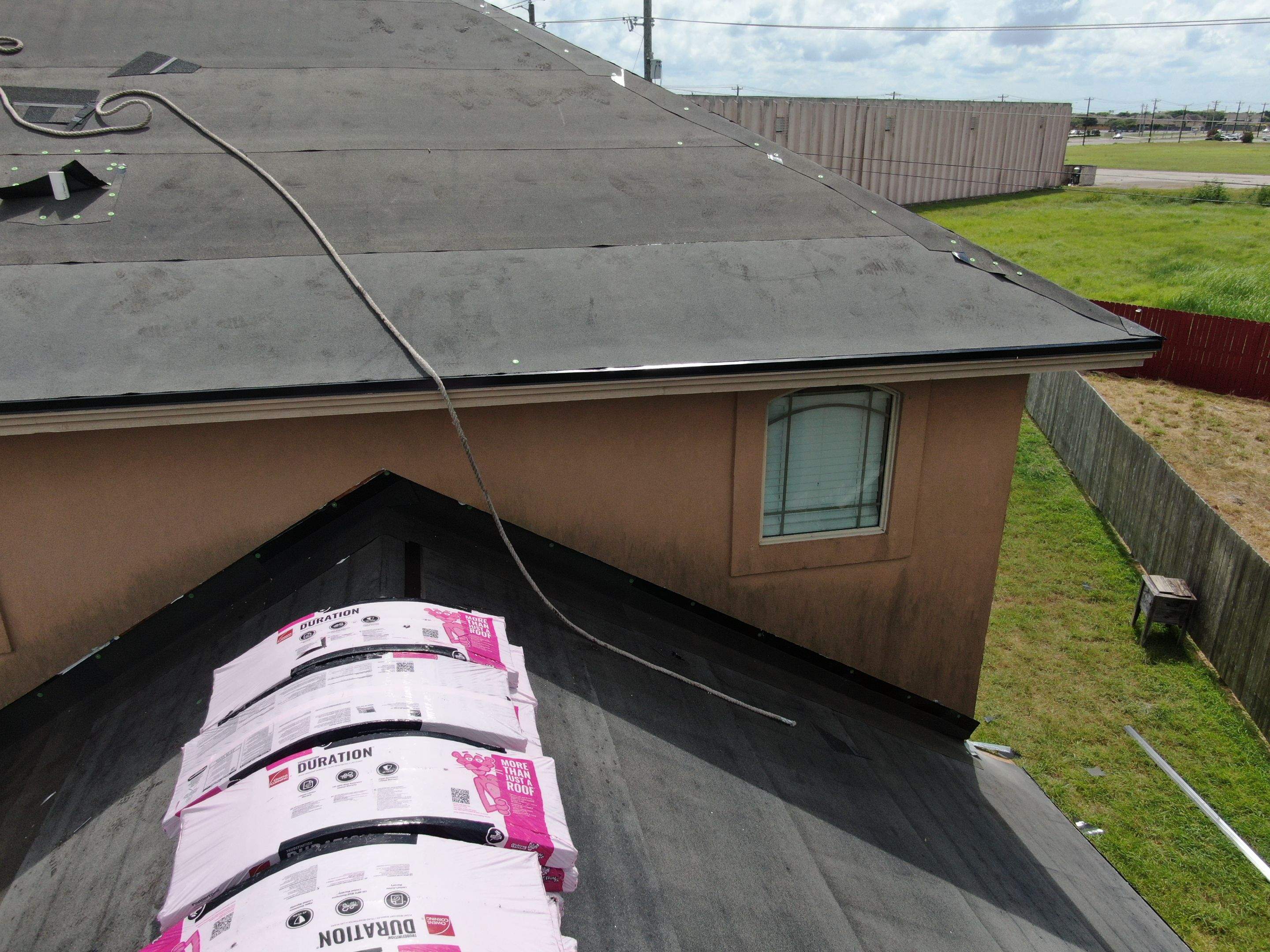Flashing Stucco above the Roof by Bayfront Roofing and Construction