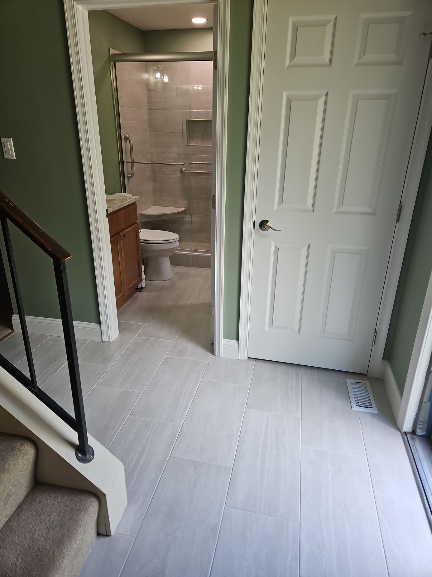 Expanding Powder room to full bath with laundry  by A R Crowell Plumbing/Finishing Touch Remodeling