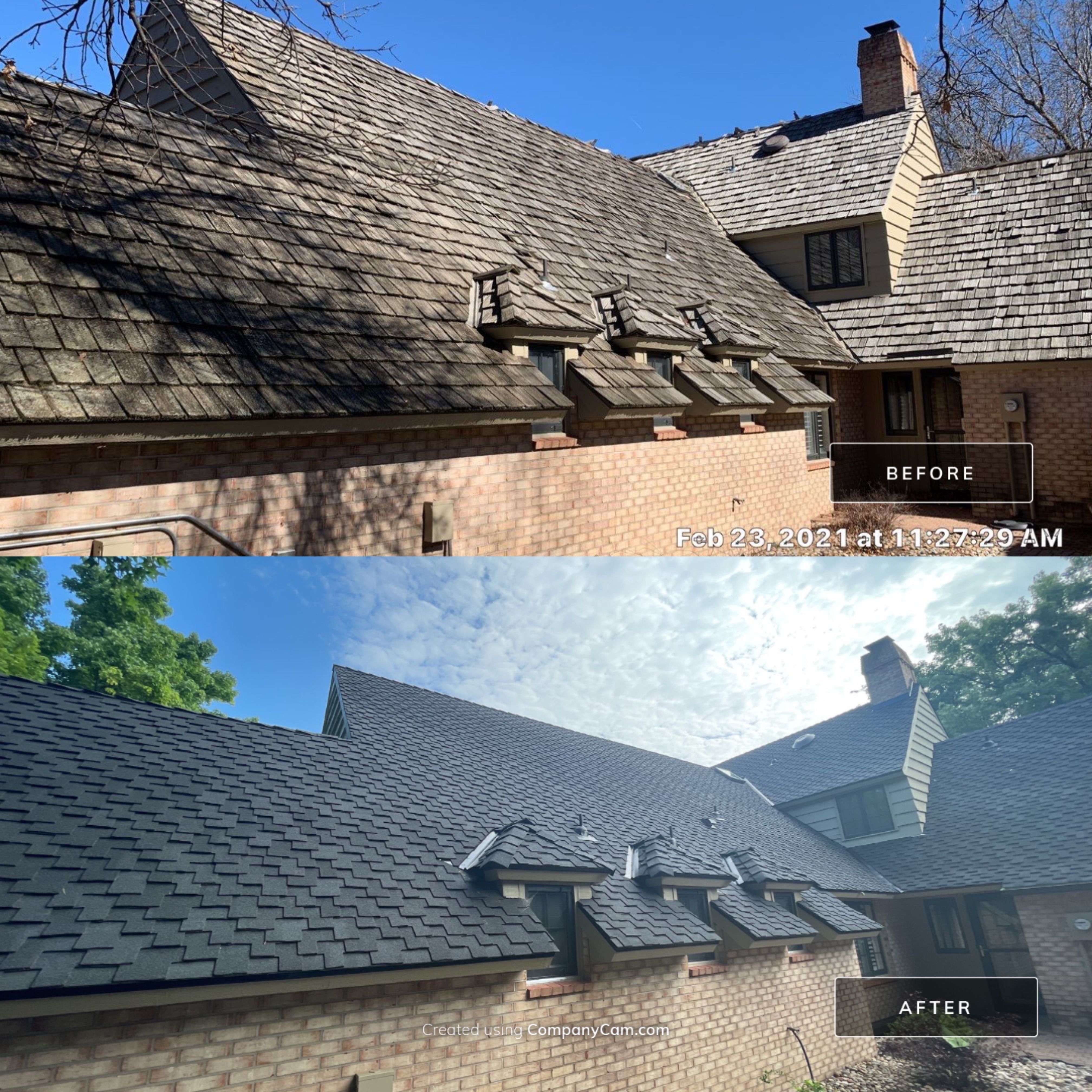 Residential Roofing Installation using CertainTeed Presidential Impact Resistant by Eaton Roofing