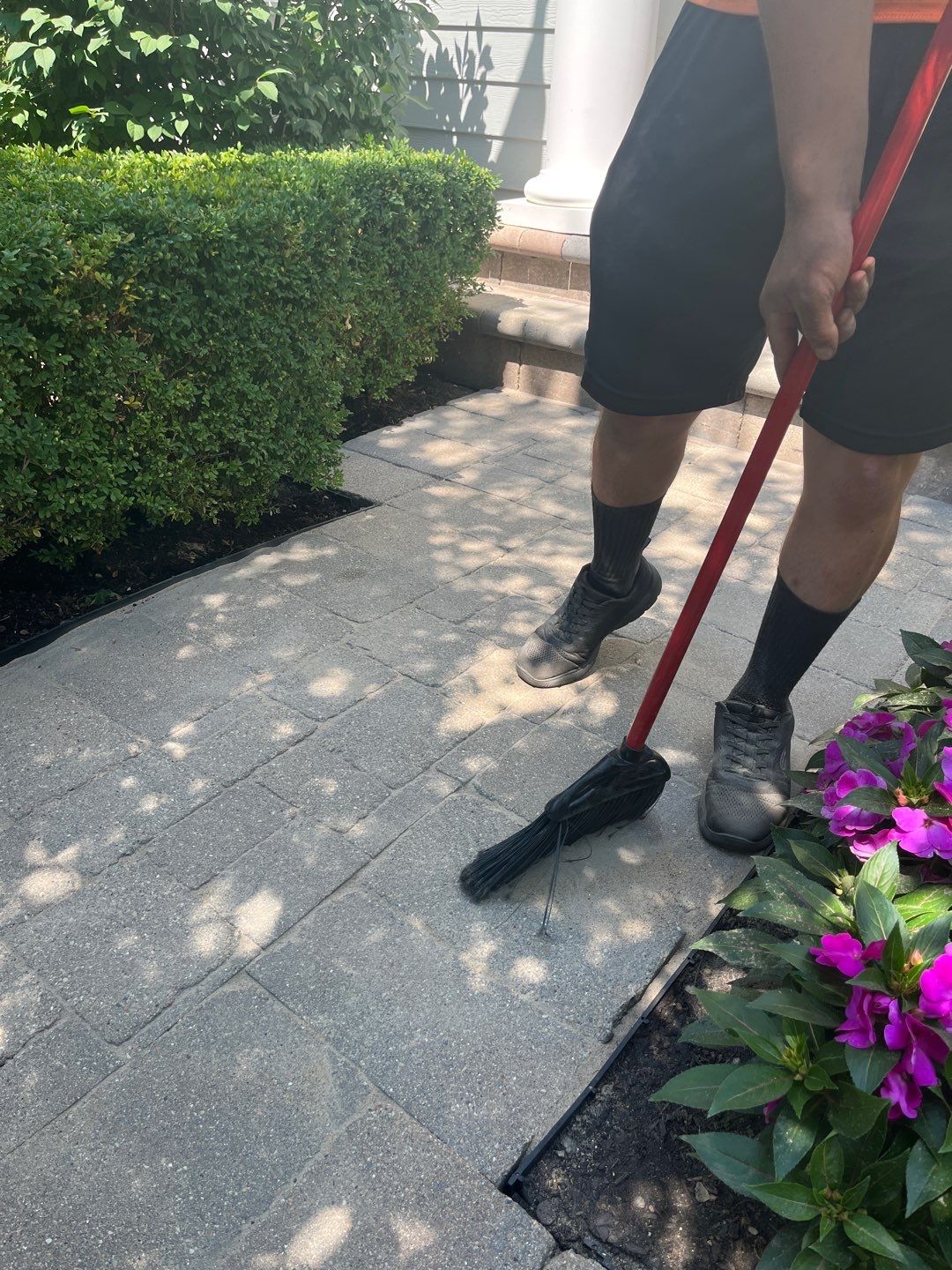 Highland Park, Brick paver cleaning sanding and sealing   by Northern Power Washing LLC.