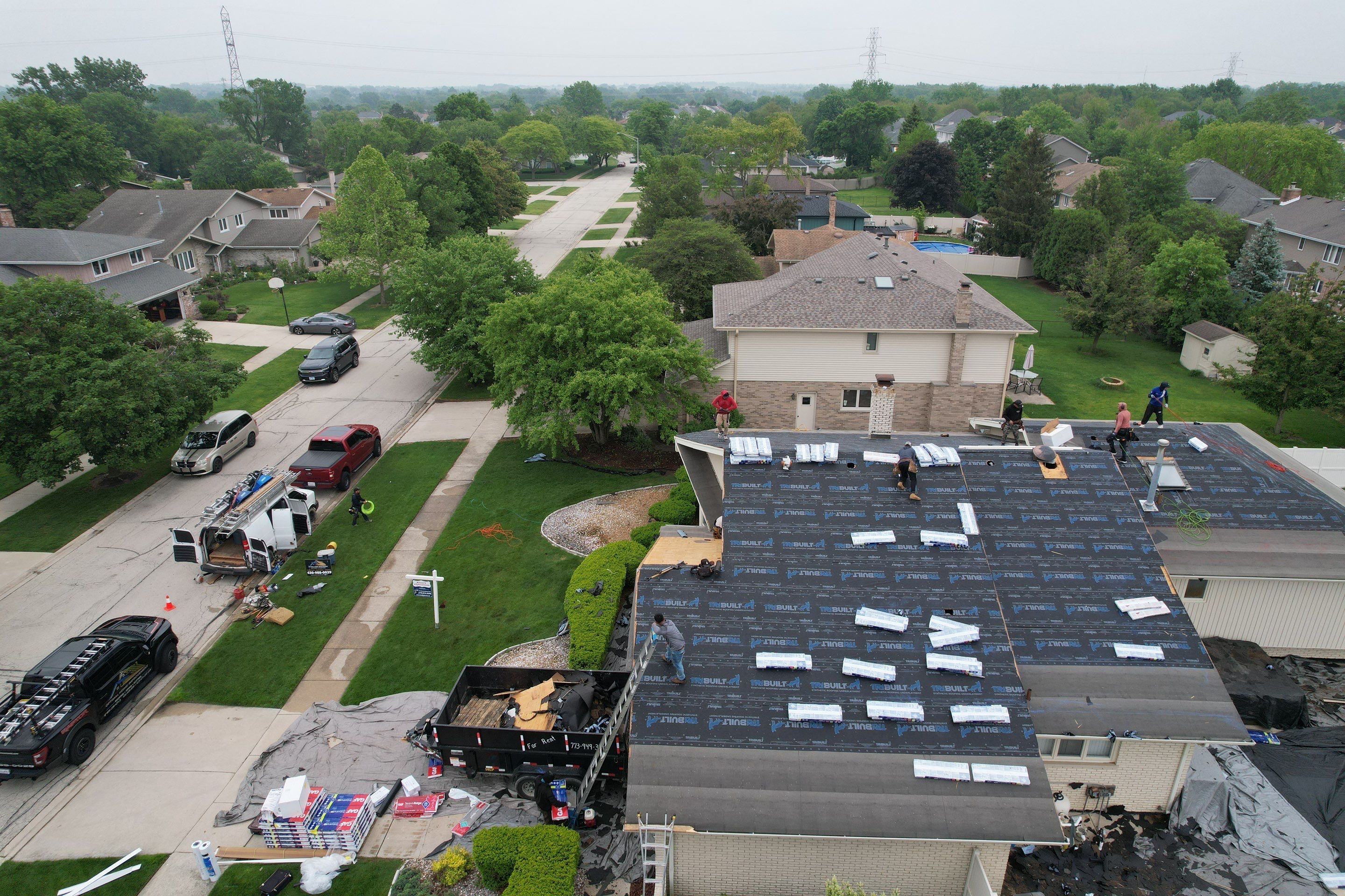 Roofing using GAF in Orland Park by Optimal Home Improvement 