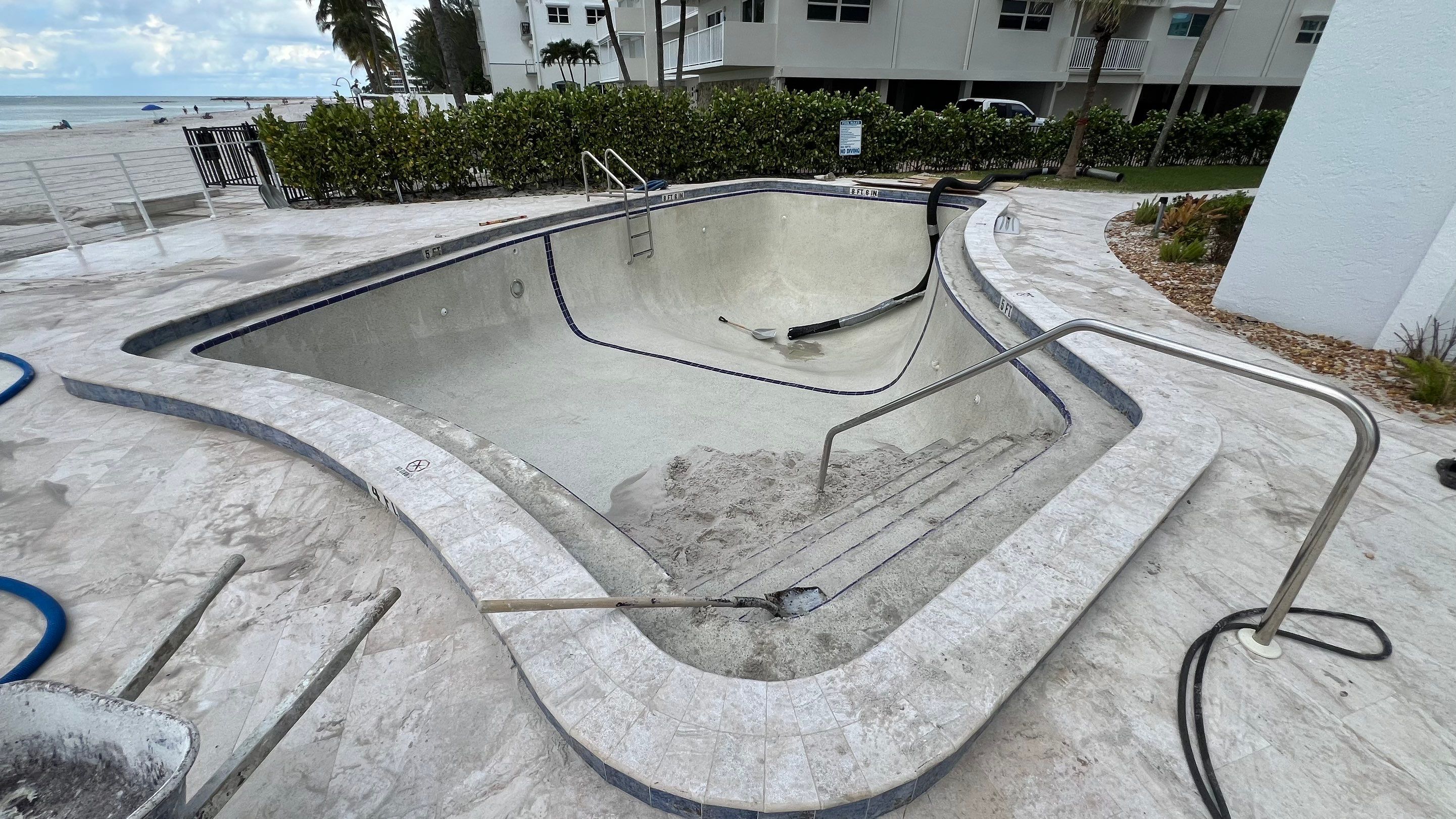 Naples Condo Pool Cleanout by APS Power & Water