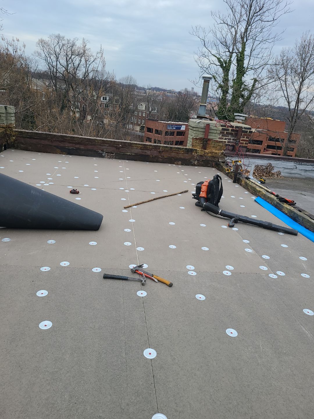 Arlington Flat TPO Roof Installation by RM Banning, Inc.