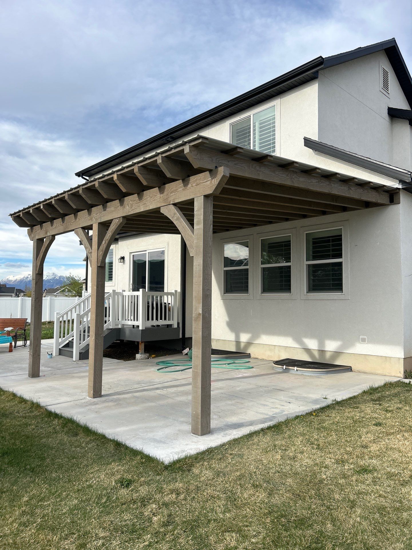 Metal Covered Pergola by SAGE Decks