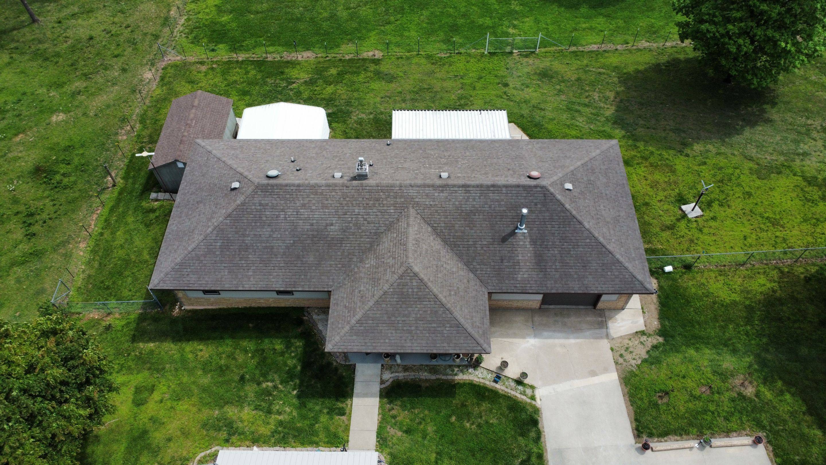 Residential Multi Structure Roofing Install - Atlas Pinnacle Pristine Shingles - Color Copper Canyon  by Titan Commercial & Residential Roofing 