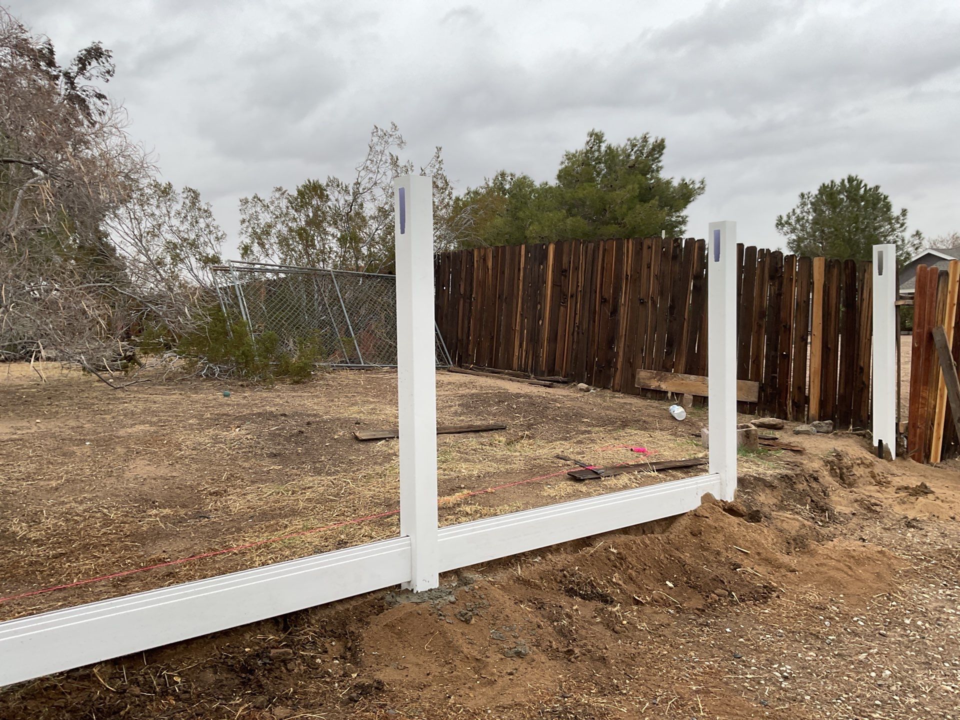 Fence Installation using Vinyl by Fence Guys Inc. 
