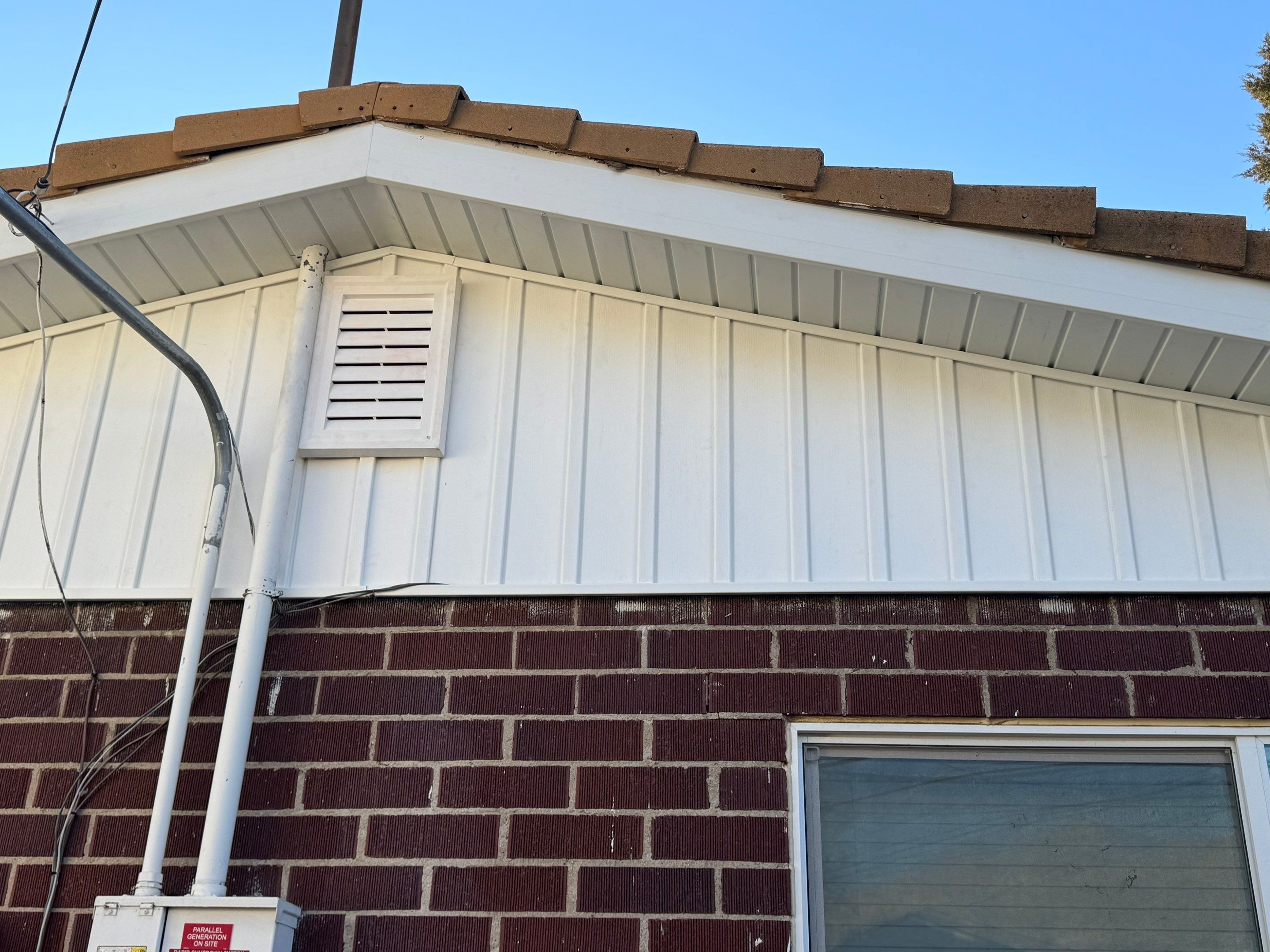 Salt Lake City | Gable Board & Batten & Roofline Overhaul | White by Ideal Siding Utah