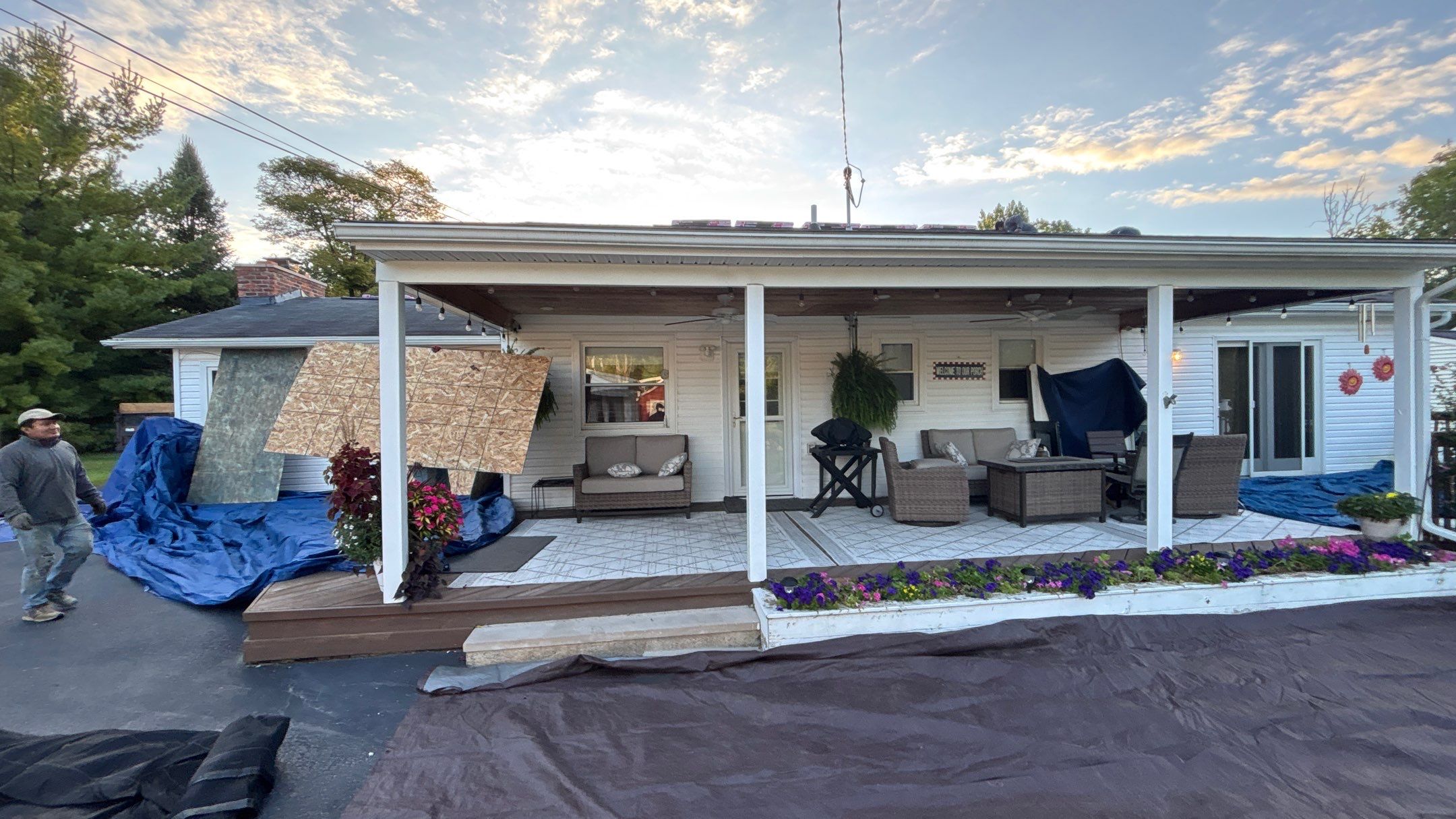 Roof Replacement using Owens Corning Slatestone Gray by 180 Contractors