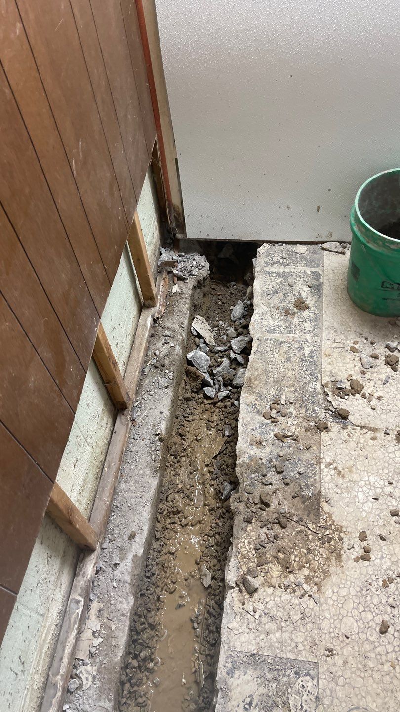 Interior Waterproofing Using GrateDrain™ Products by Toledo Basement Repair 