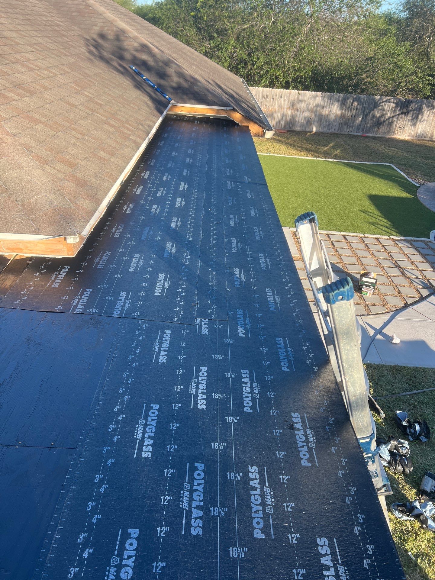 It Ain't Easy getting Shady  by Bayfront Roofing and Construction