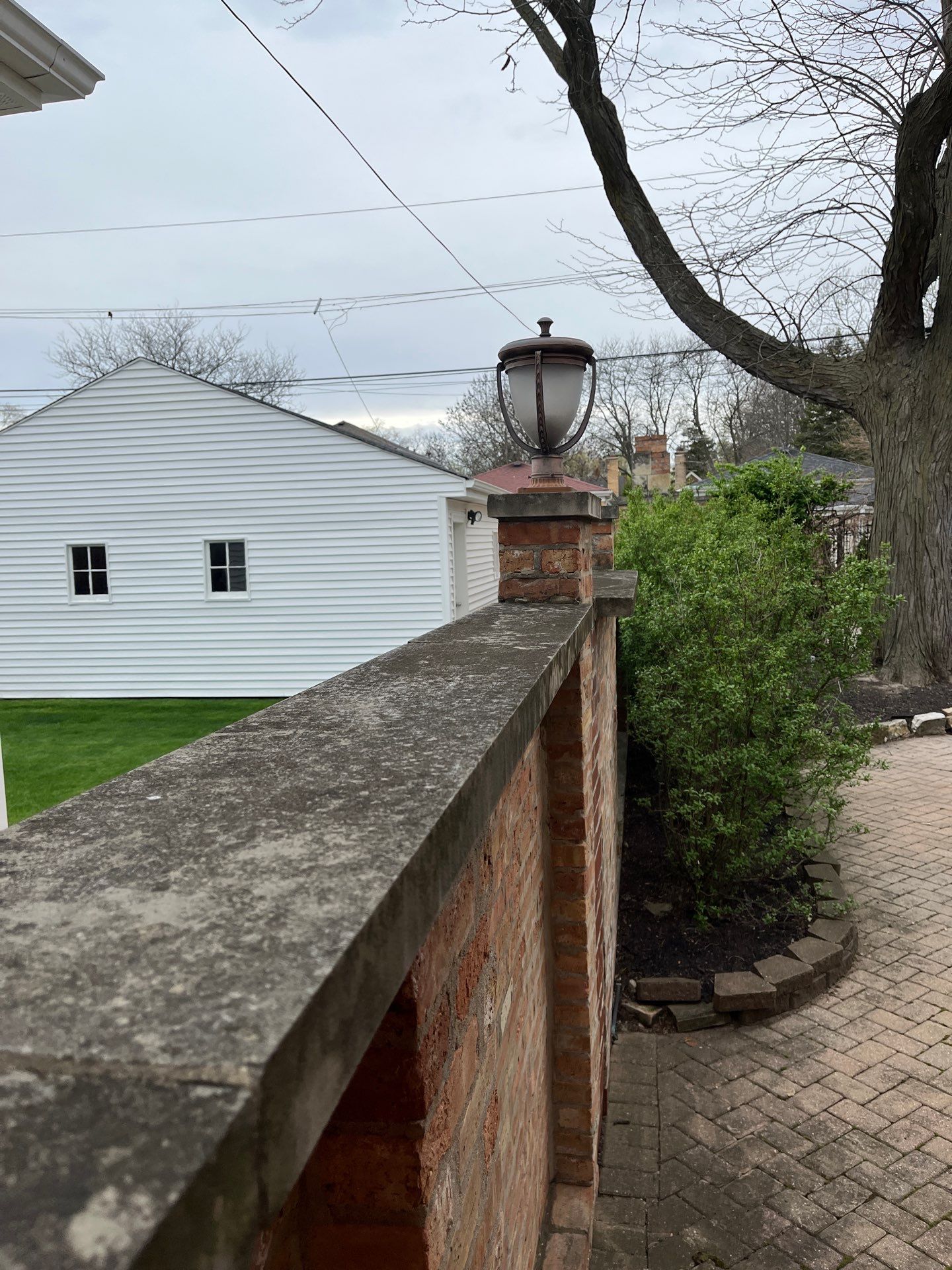 Brick repair, CSS, and stone cleaning by Northern Power Washing LLC.