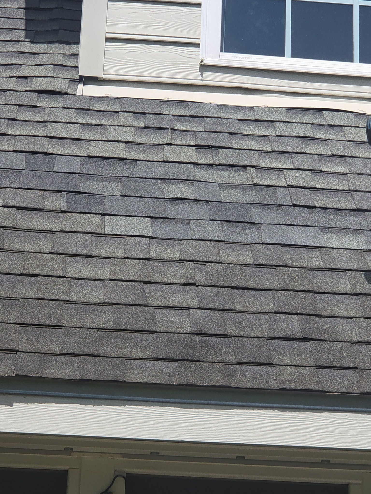 Crazy Wind Damage Repair on a Steep Roof by REPS OF TEXAS