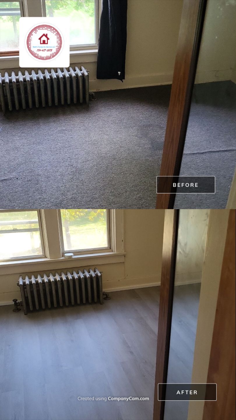 Flooring Installation using lvp by Matt's Honey Do Service