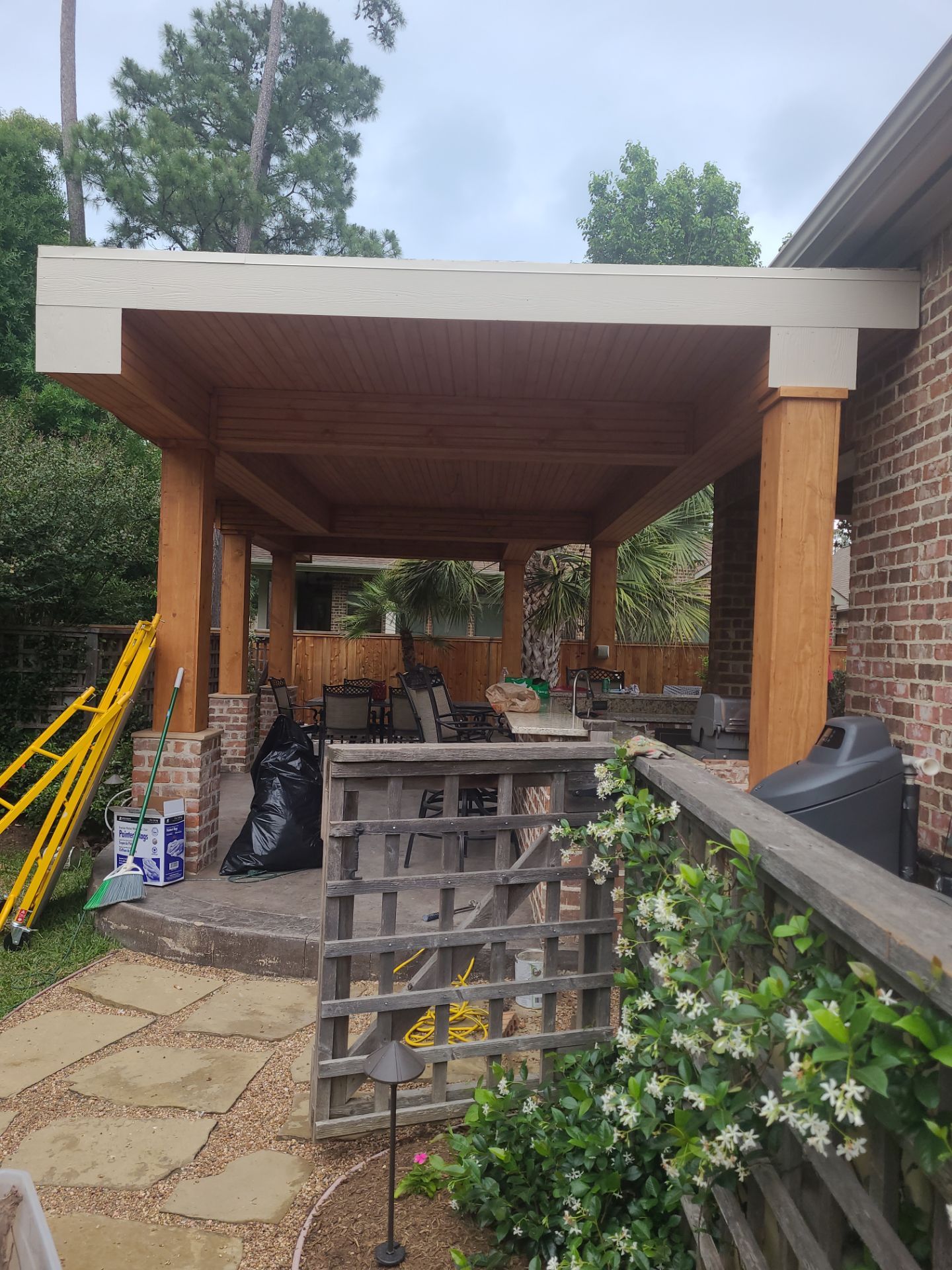 Covered Patio Remodel in The Woodlands by SophAlx LLC