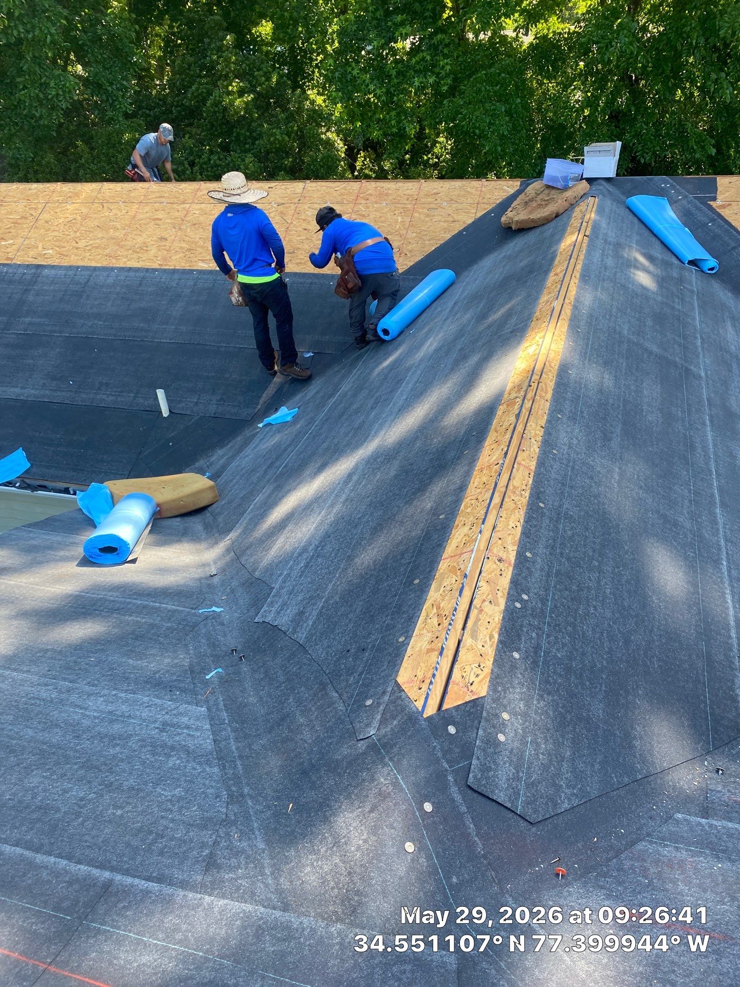 Fortified Roof Replacement in Sneads Ferry, NC using Certainteed Landmark Max Def Charcoal Black by RGR Construction and Roofing, LLC