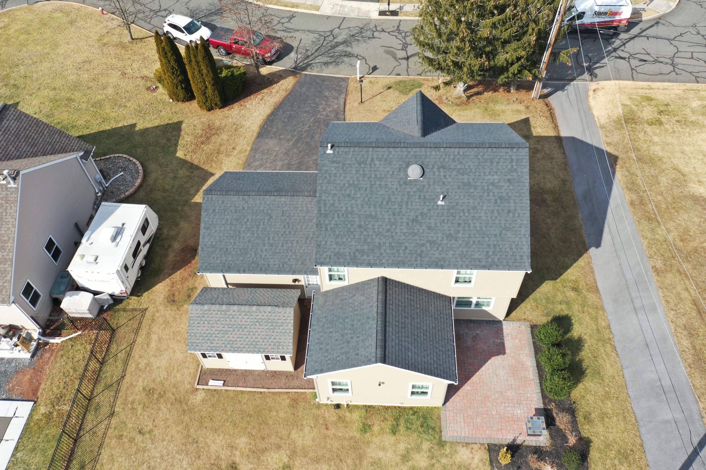 Roofing Installation using CertainTeed Landmark - Moire Black by Storm Guard of Ches-Mont PA