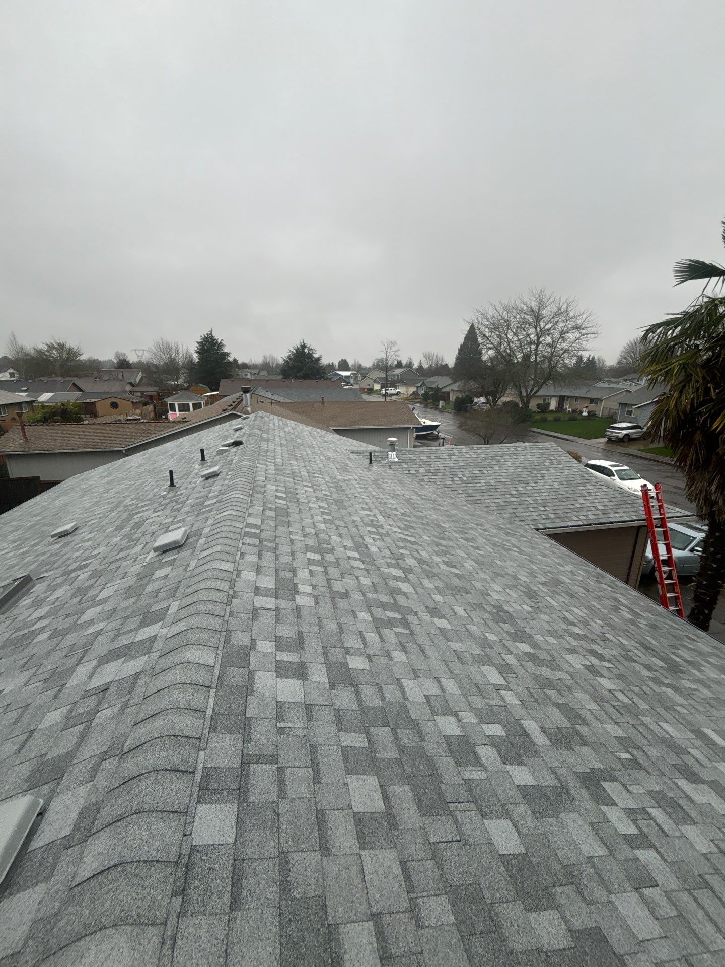 Residential Roofing Installation using IKO Dynasty (Color: Frostone Grey) by Orezona Building & Roofing Company, Inc.