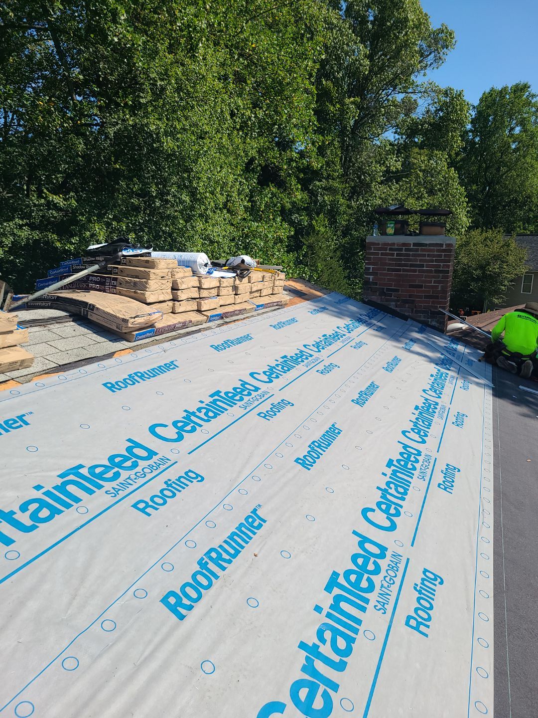 Burke: Residential Roof Installation with CertainTeed Landmark Pro Designer Shingles in Max Def Charcoal Black by RM Banning, Inc.