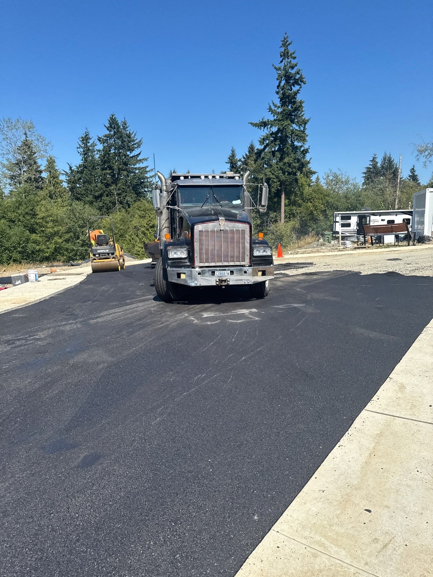 Asphalt Road Repair in Neighborhood  by Jireh Asphalt & Concrete Inc 