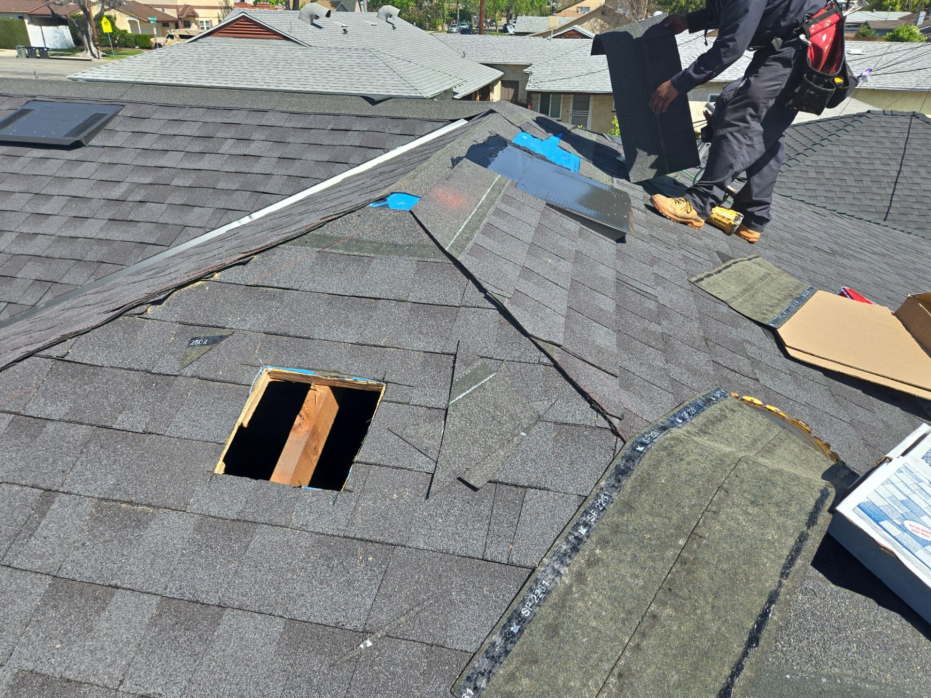 Residential Roofing Installation using Owens Corning Duration Cool Shingles by Hull Brothers Roofing