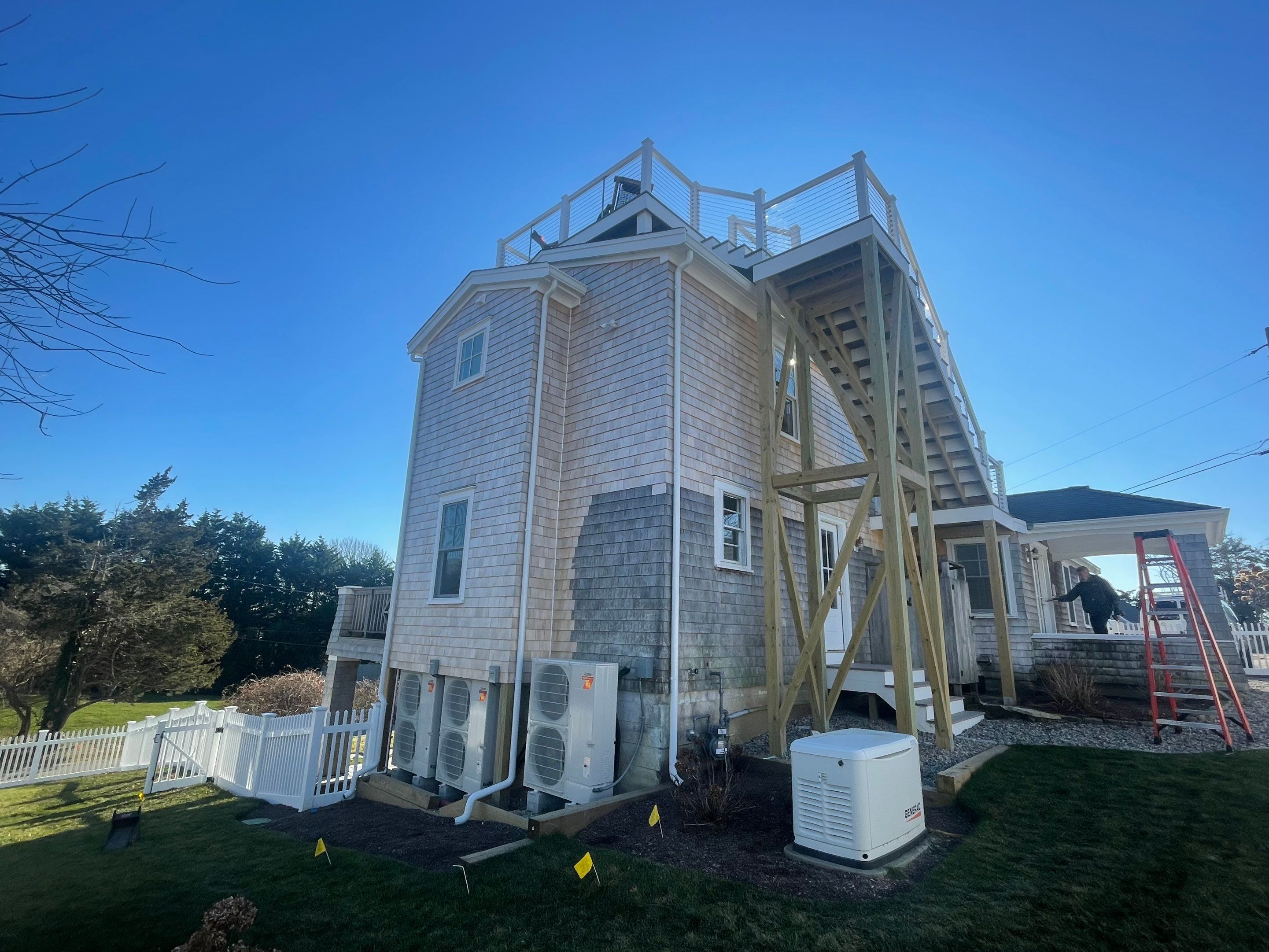 Gutter Installation using 6" K-Style Aluminum Gutter in Chatham, MA. by Gutter Pro Enterprises