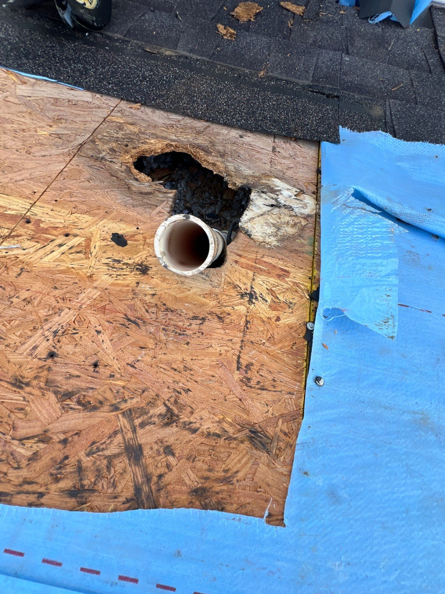 Hail Damage using Owen's Corning Duration (Lifetime) Shingles by Roof Repair Company