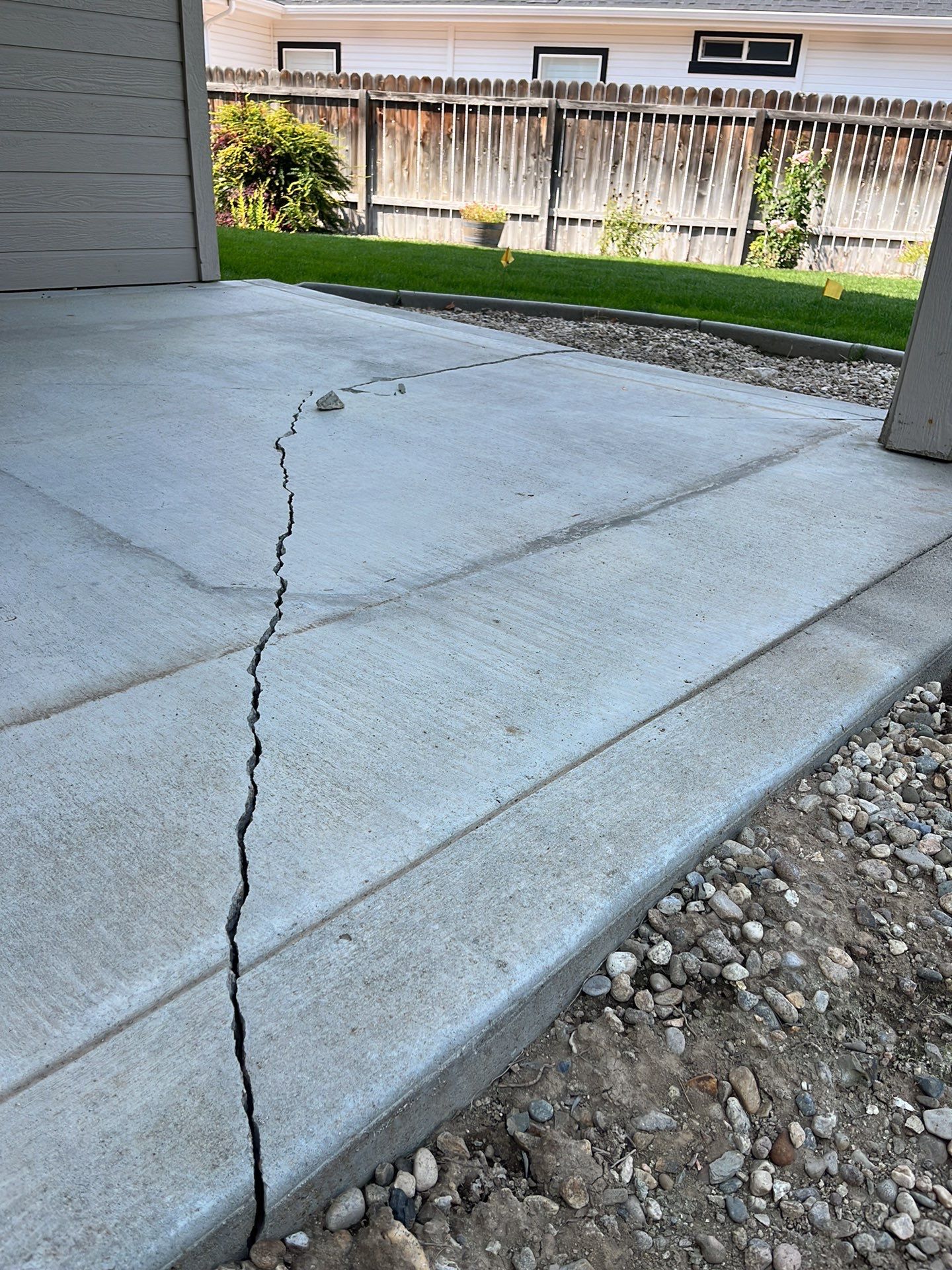 Large Crack Repair for Joel by Mr. Mudd Concrete