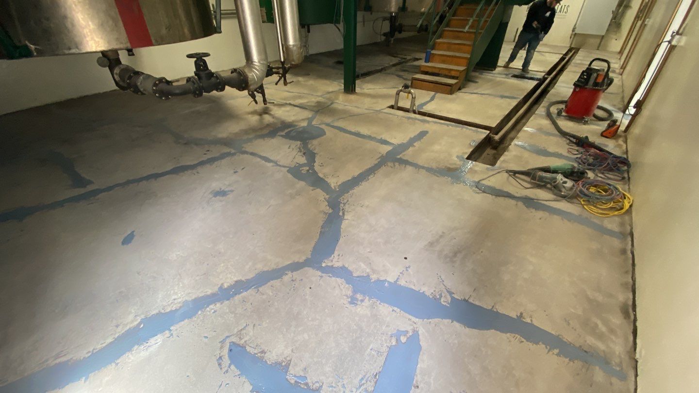 Commercial Floor Transformation using North Pole with Green by Croc Coatings, LLC