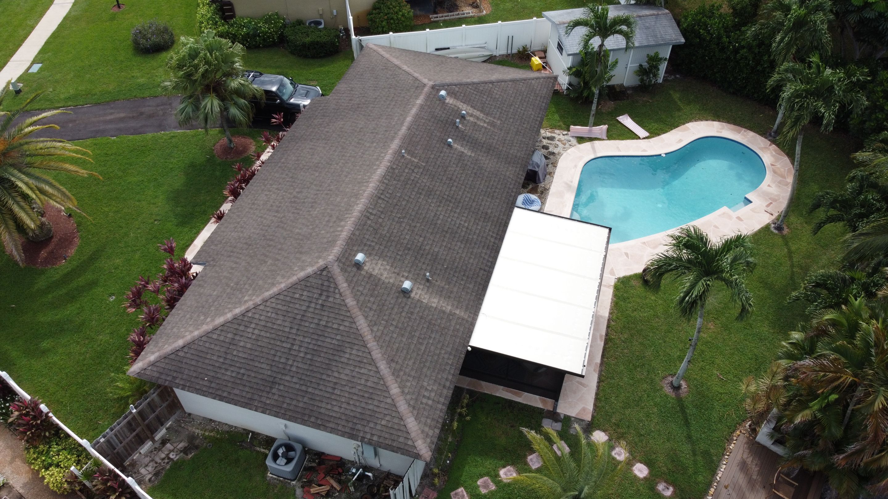 Residential Roofing Installation using 1" Nail strip metal roof by BLUES BROTHERS CONSTRUCTION CORP