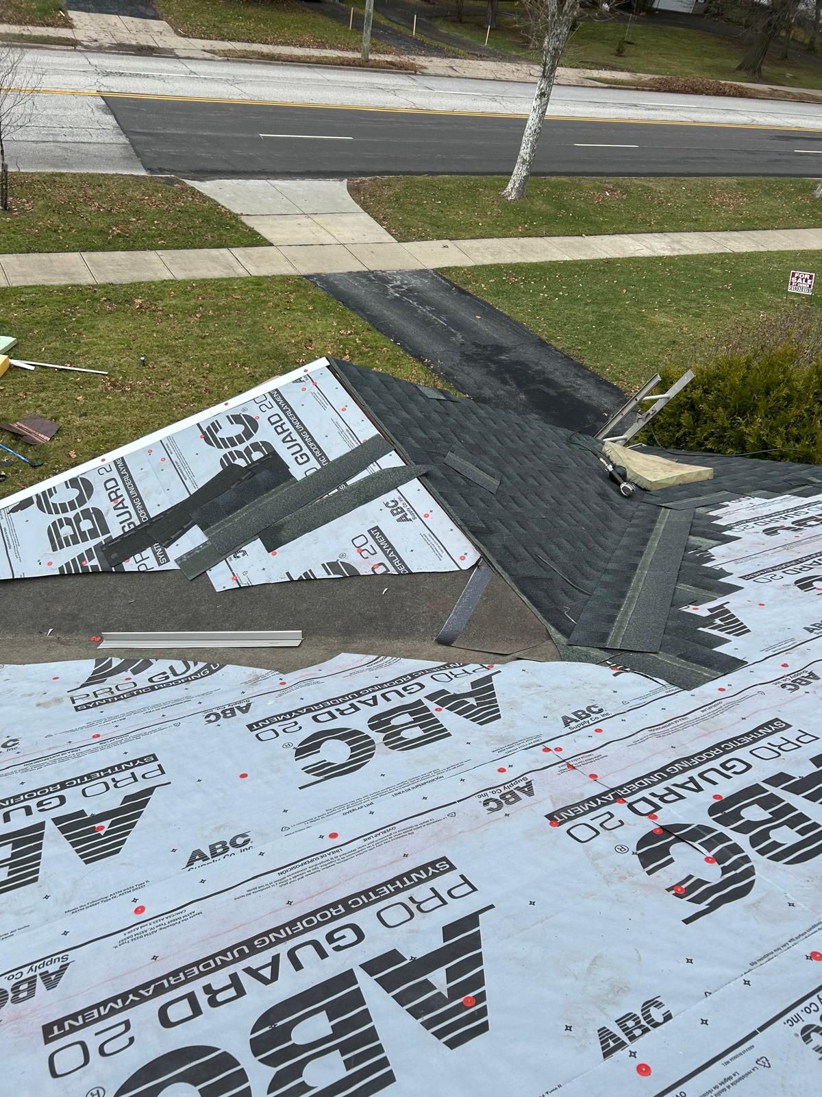 Storm Restoration in Beachwood OH - Roof Replacement using GAF HDZ Charcoal by Atlas Roofing & Restoration