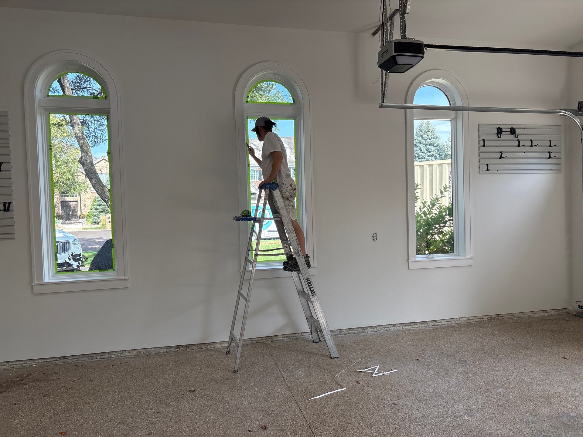 Garage Interior Painting and Cabinet Installation in Sioux Falls by Select Painting, Coatings & Garage Cabinets