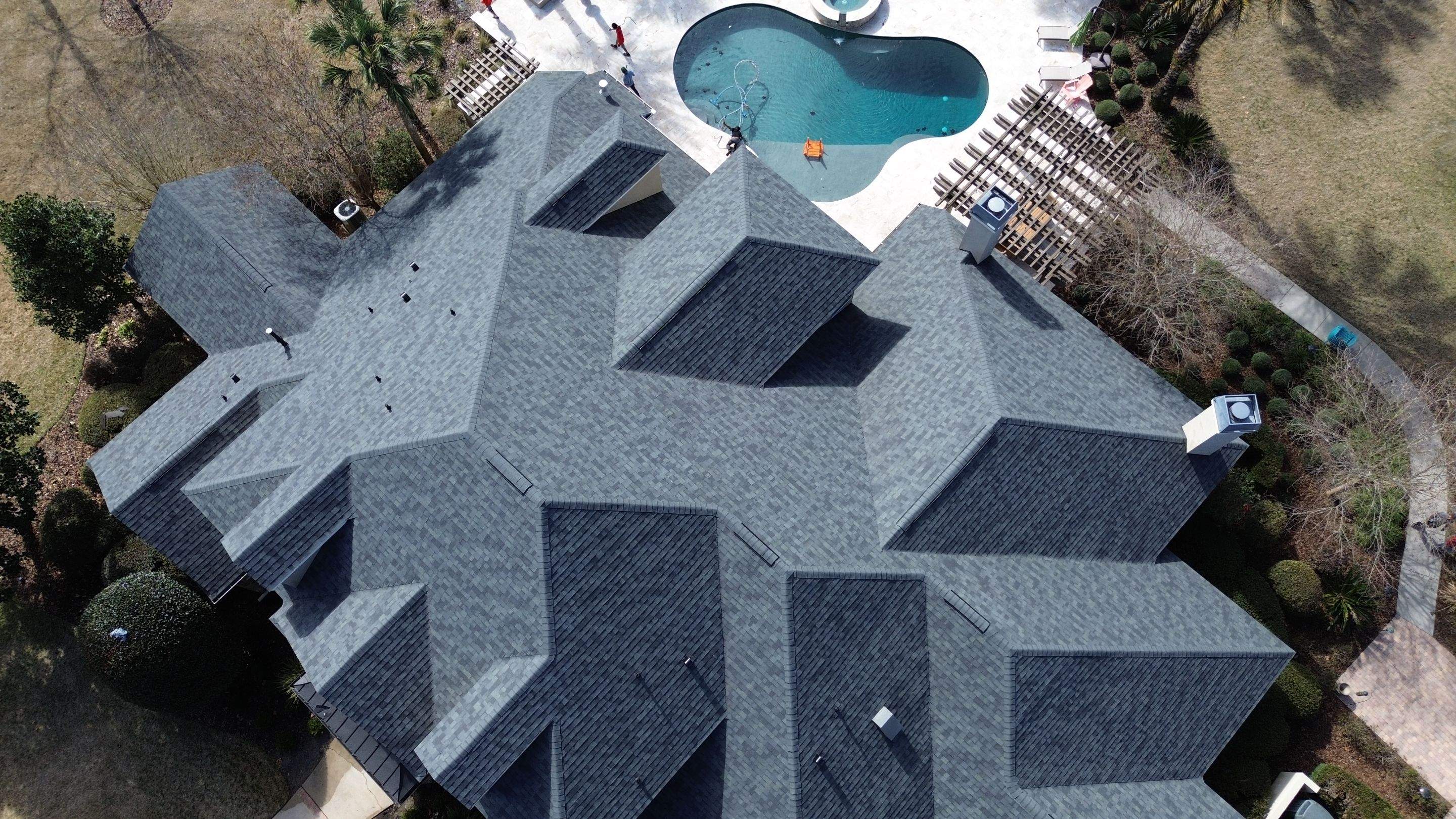 Huge shingle reroof in Newberry, FL by Brehm Roofing
