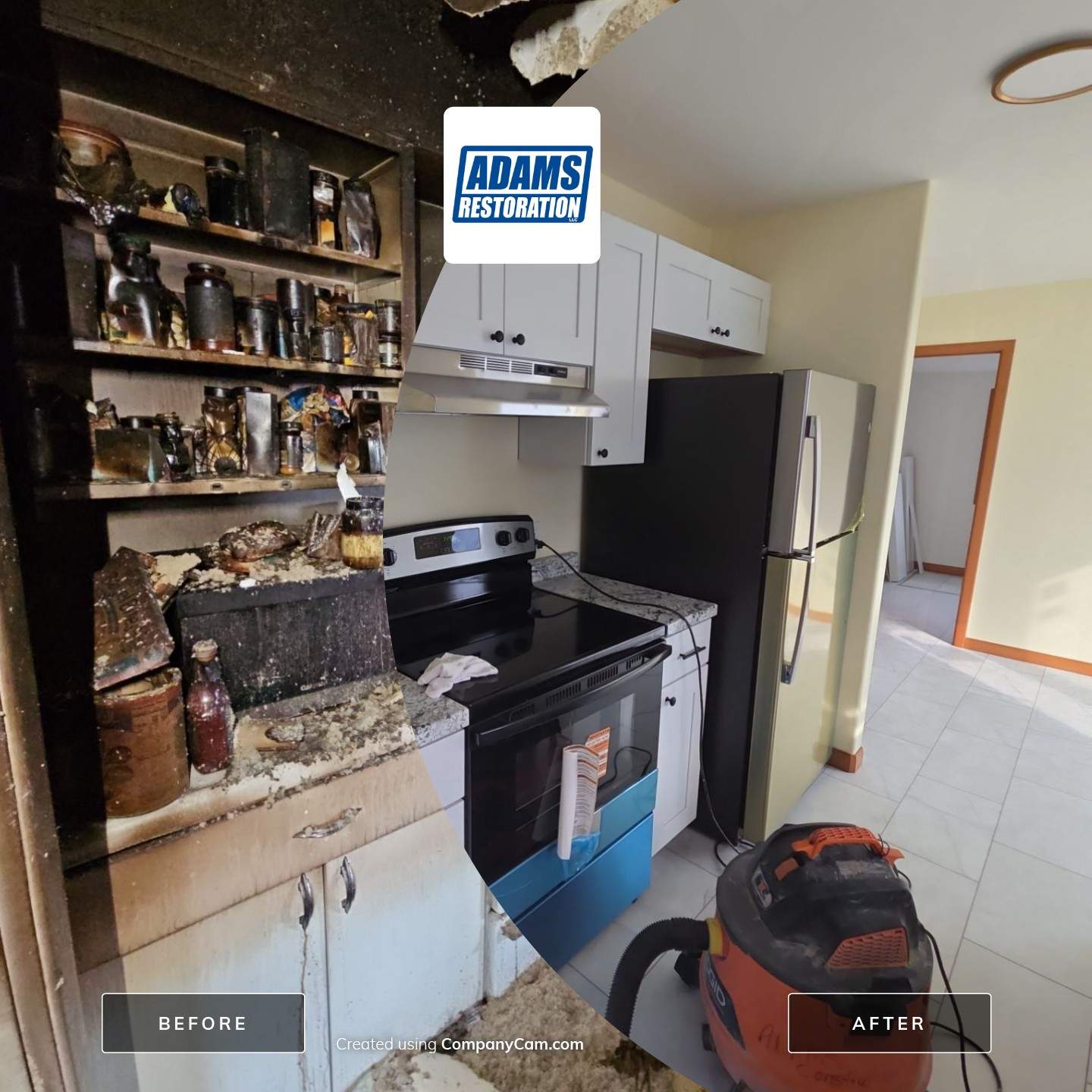 Belloni Fire Restoration by Adams restoration