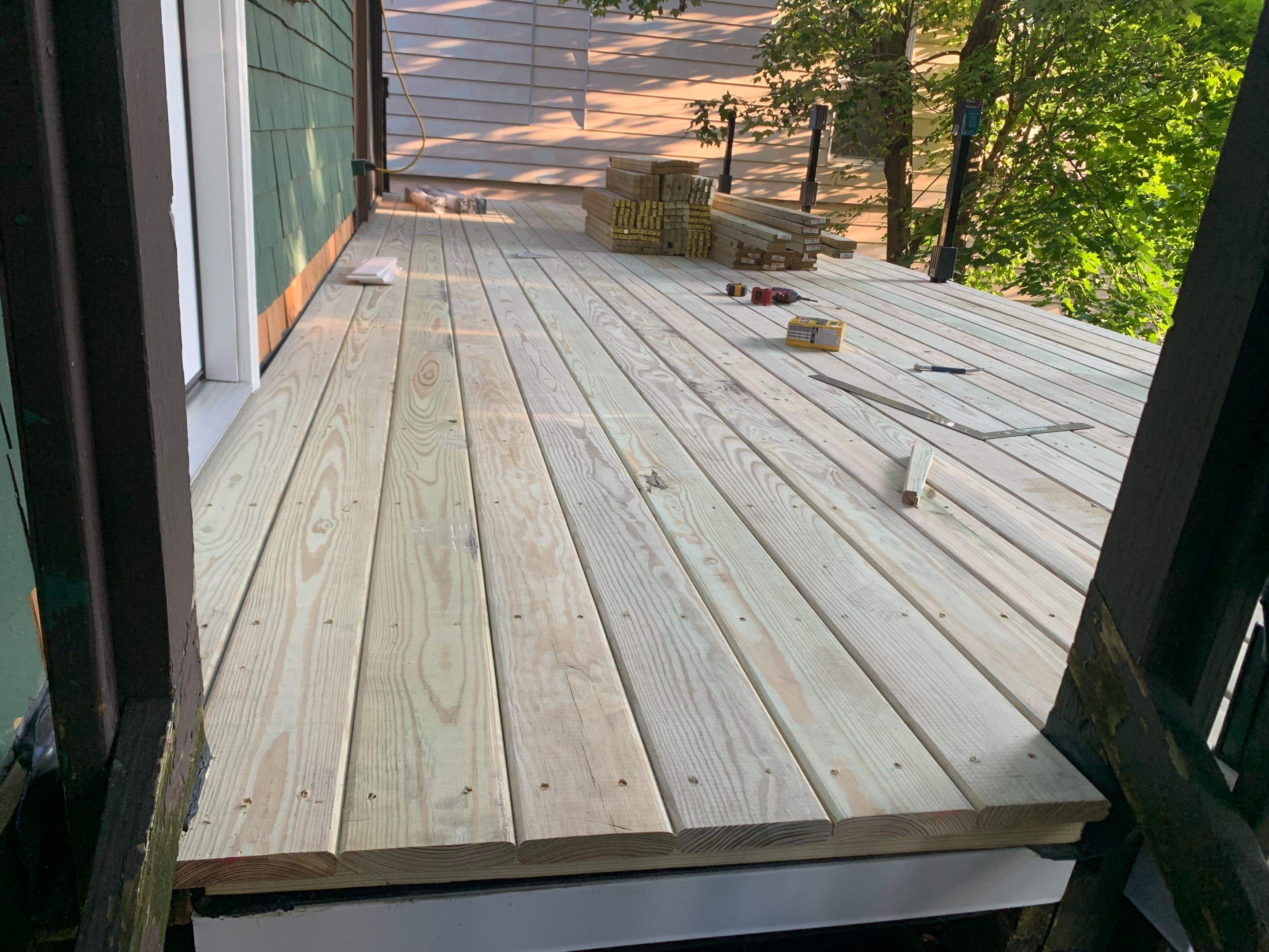 Deck Installation using EPDM substrate by A Plus Exterior