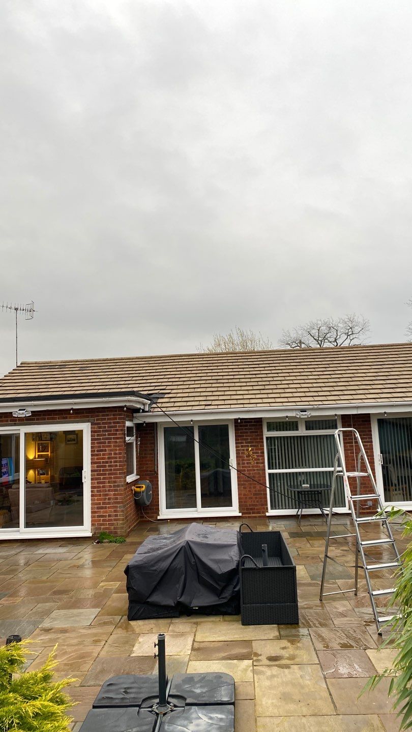 Roof Clean using Honda 15lpm Low Pressure Washing Machine by Ges Exterior Cleaning ltd