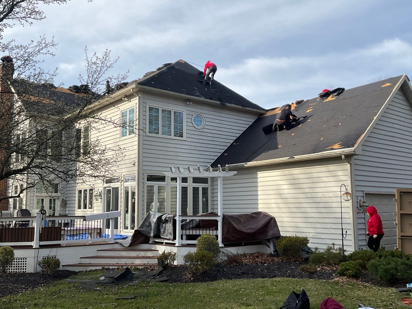 New Roof Installation & New Gutters and downspouts  by Alpha Design Services