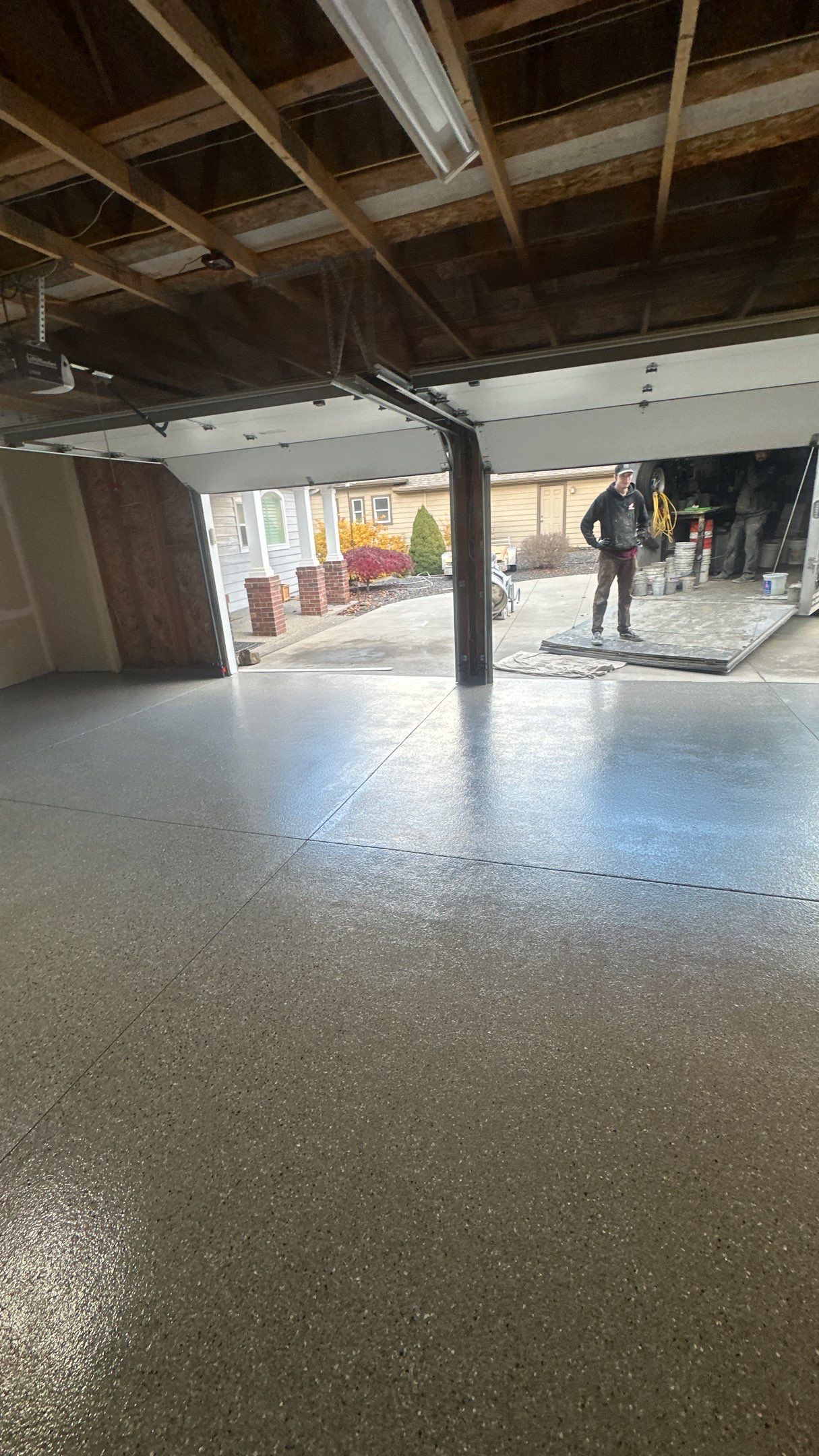 Garage Transformation using Shale Hybrid by Croc Coatings, LLC
