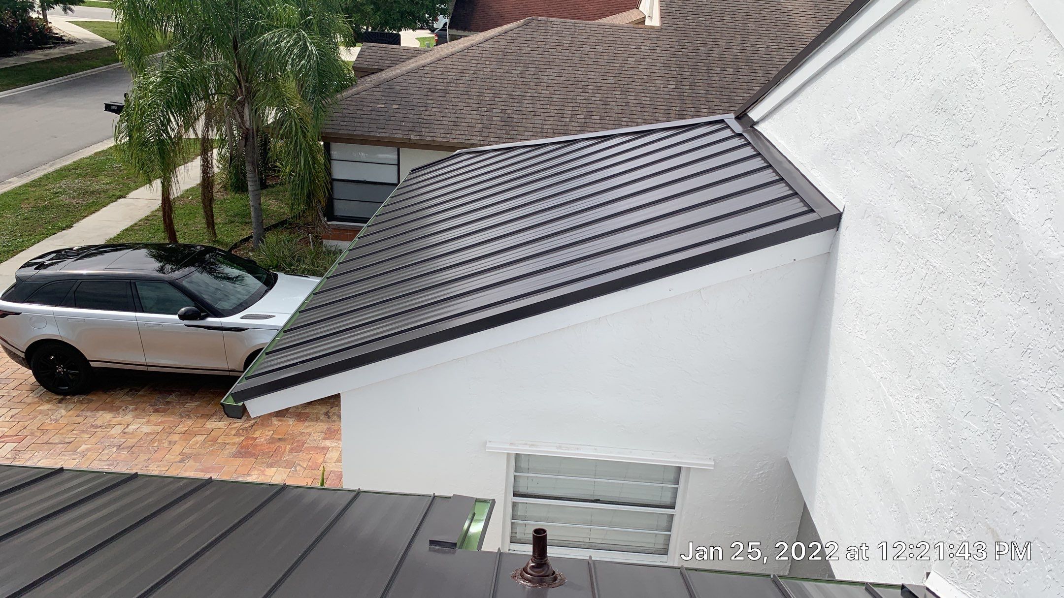 Residential Roofing Installation using 1" Nail strip metal roof by BLUES BROTHERS ROOFING