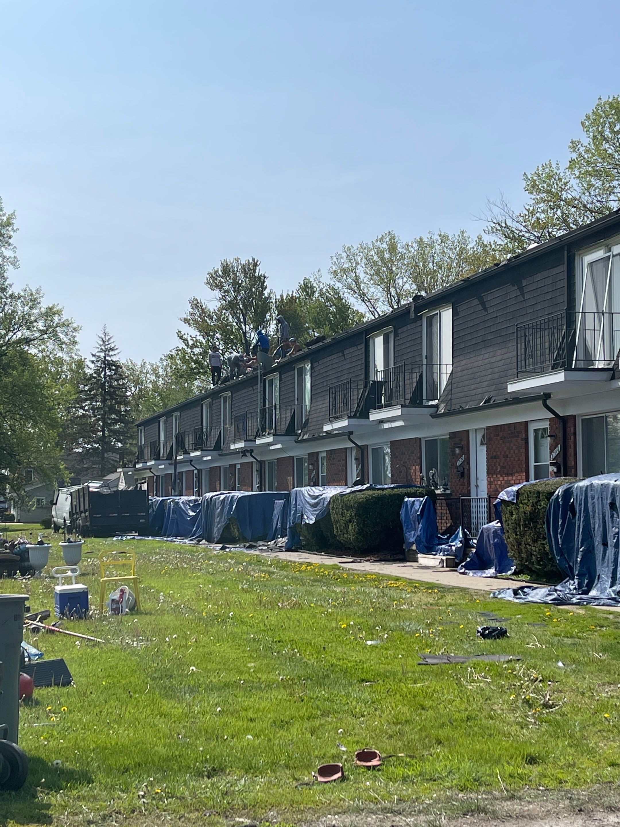 Commercial Roofing Installation using IKO DYNASTY - Granite Black by JNR Roofing LLC