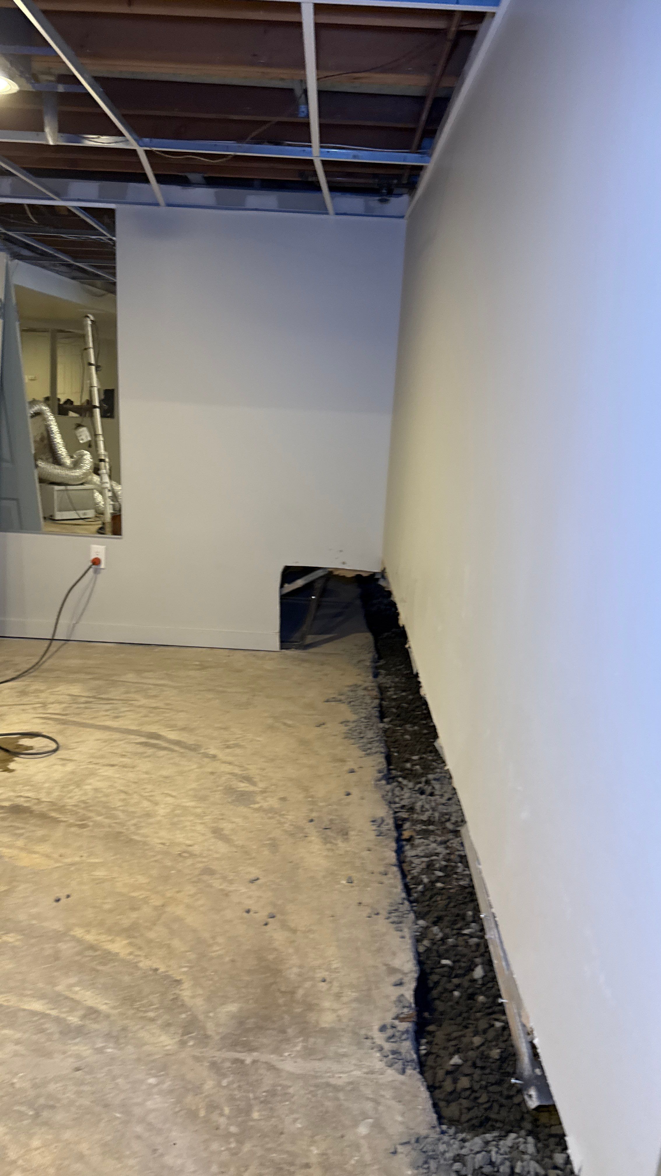Interior French Drain in Princeton, NJ by Pure Service Pro, LLC 