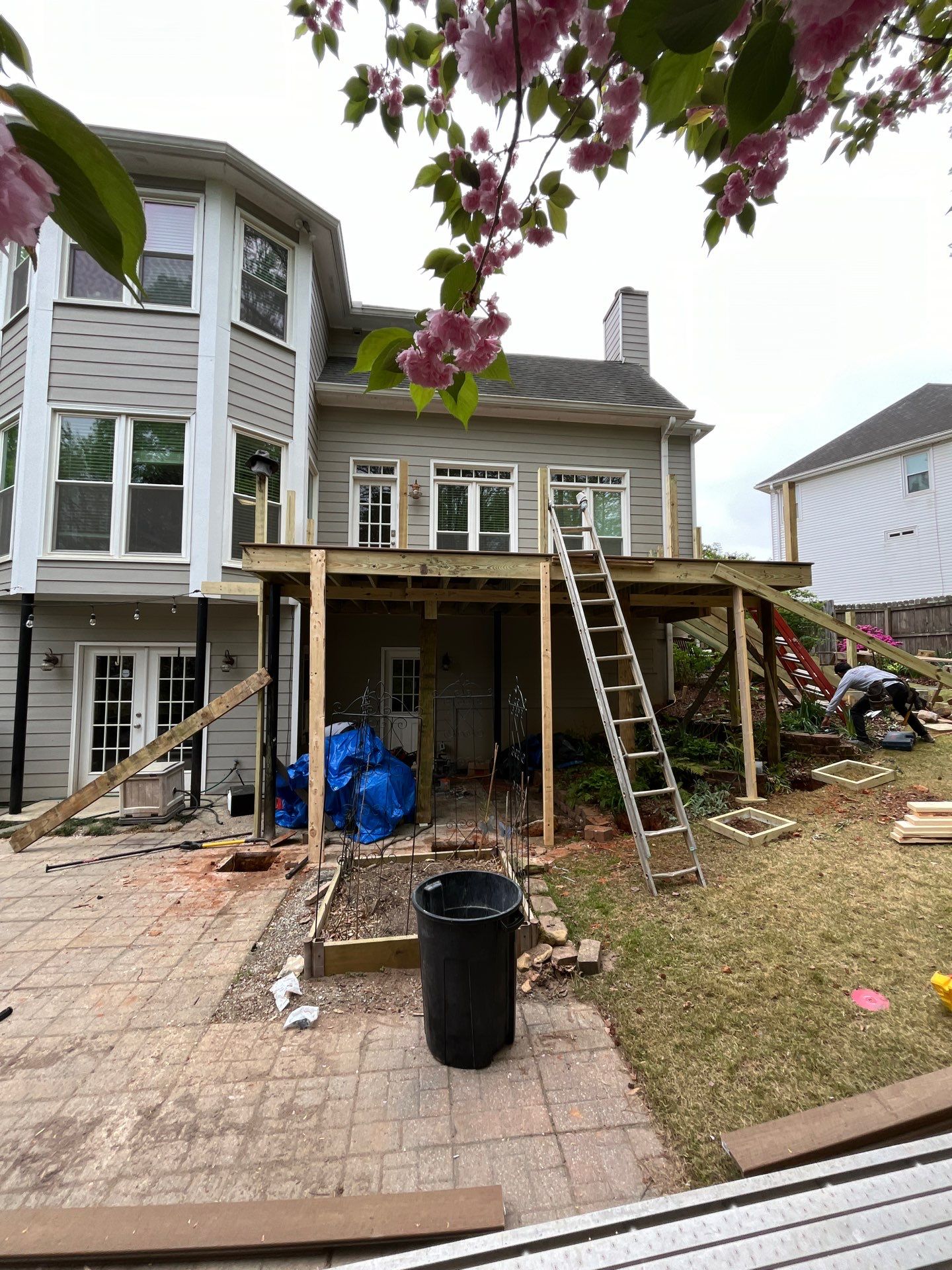 Trex Deck Build and Under Deck Install in Peachtree Corners, GA by Nelson Exteriors 