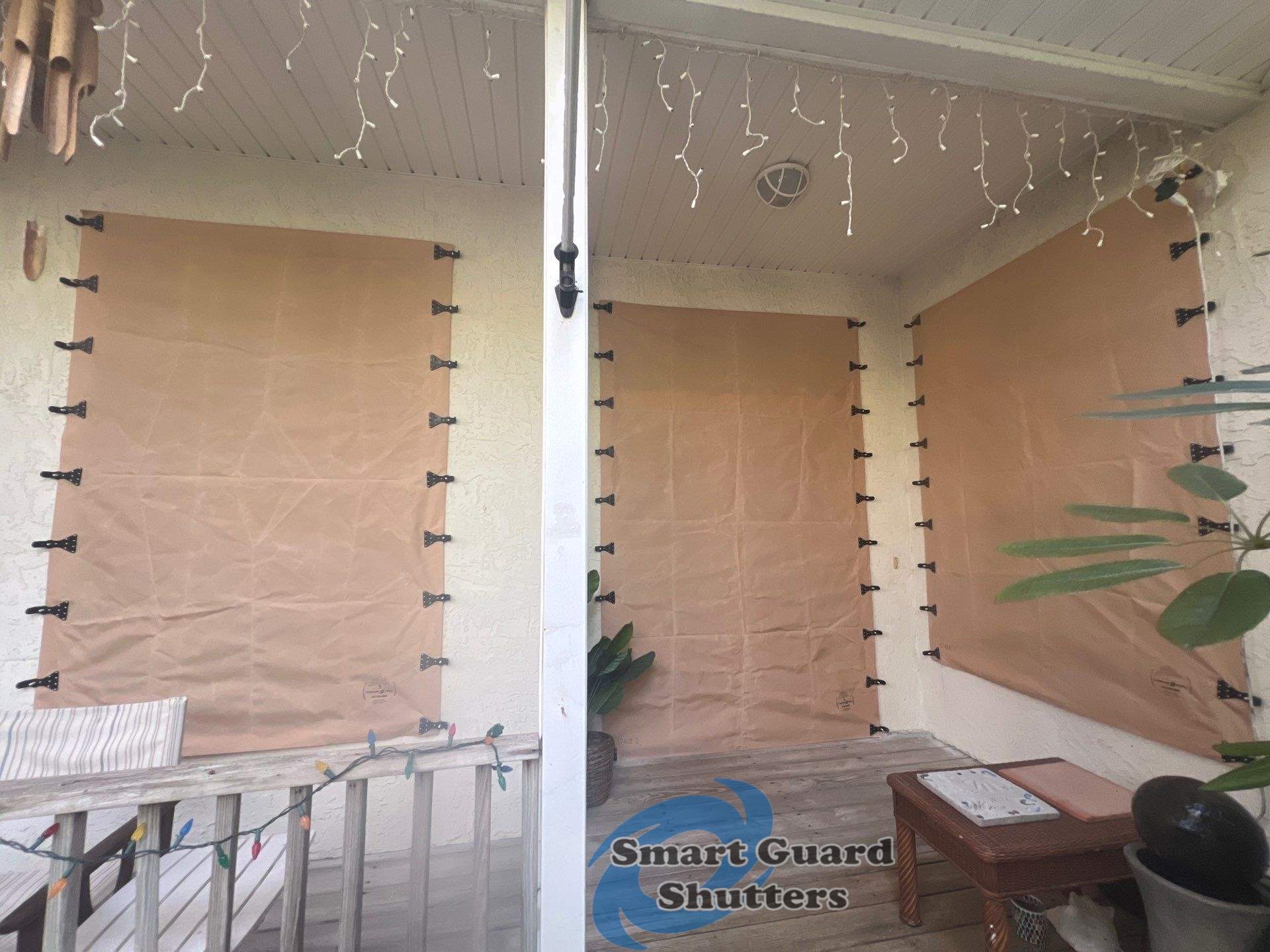 Hurricane Protection in Tan  by Smart Guard Shutters
