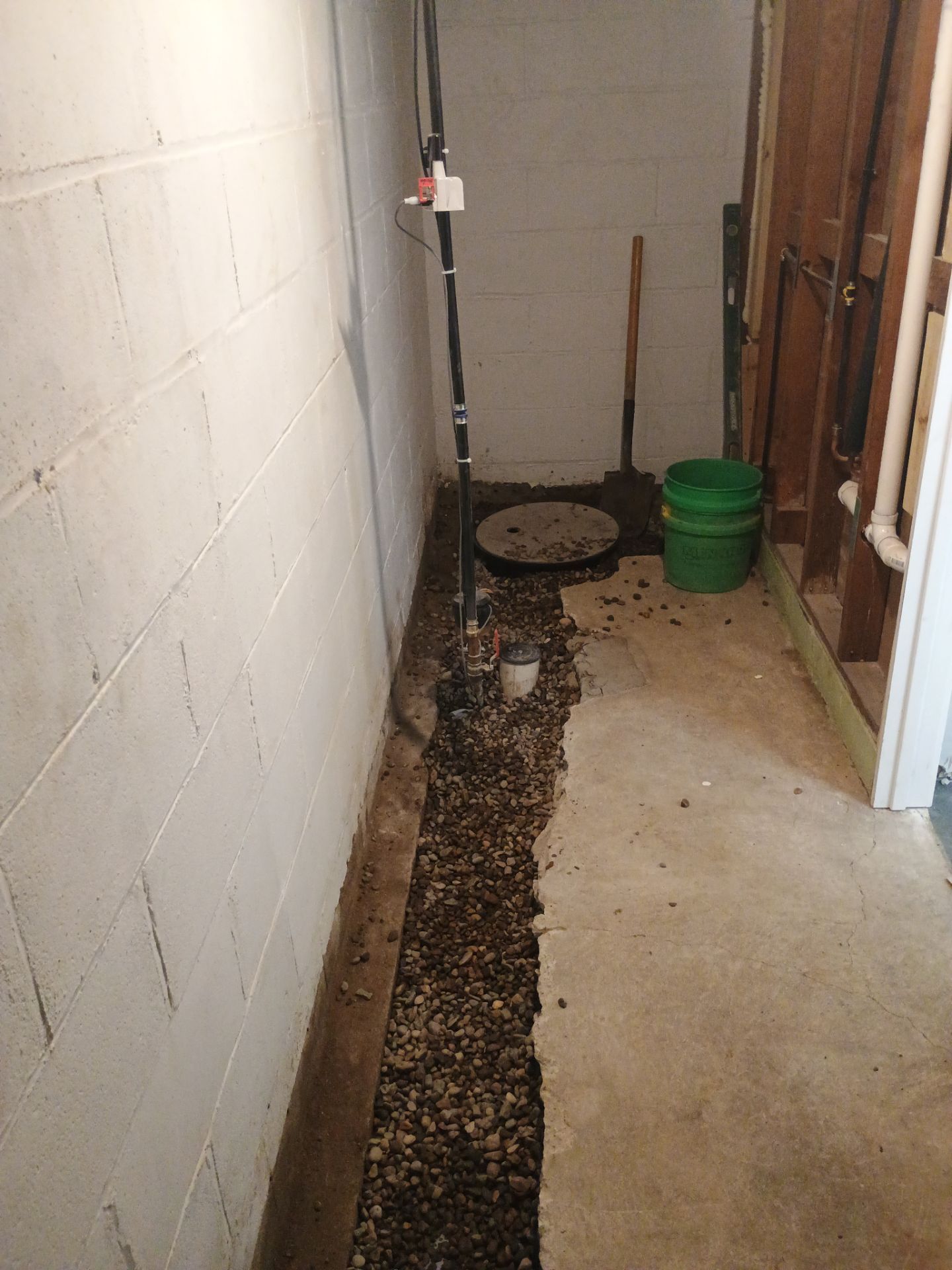 Drain Tile & Sump Pump Installation in South Minneapolis by Waterproofing Northeast