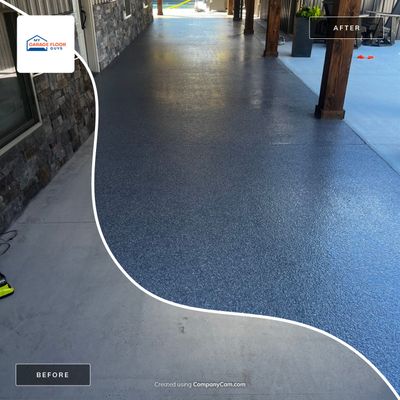 Patio Floor Coating using Briar