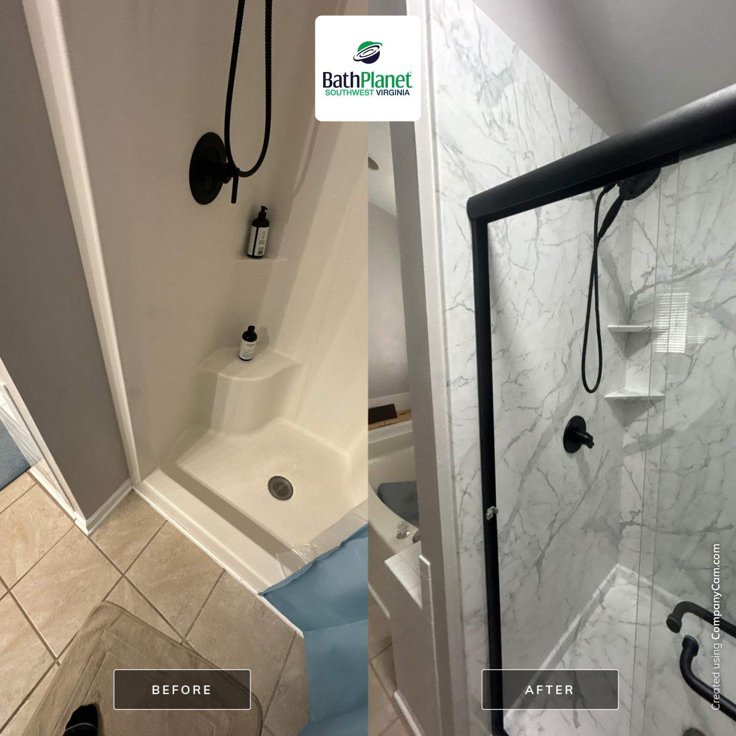 Shower Stall to Walk-In by BathPlanet SW Virginia