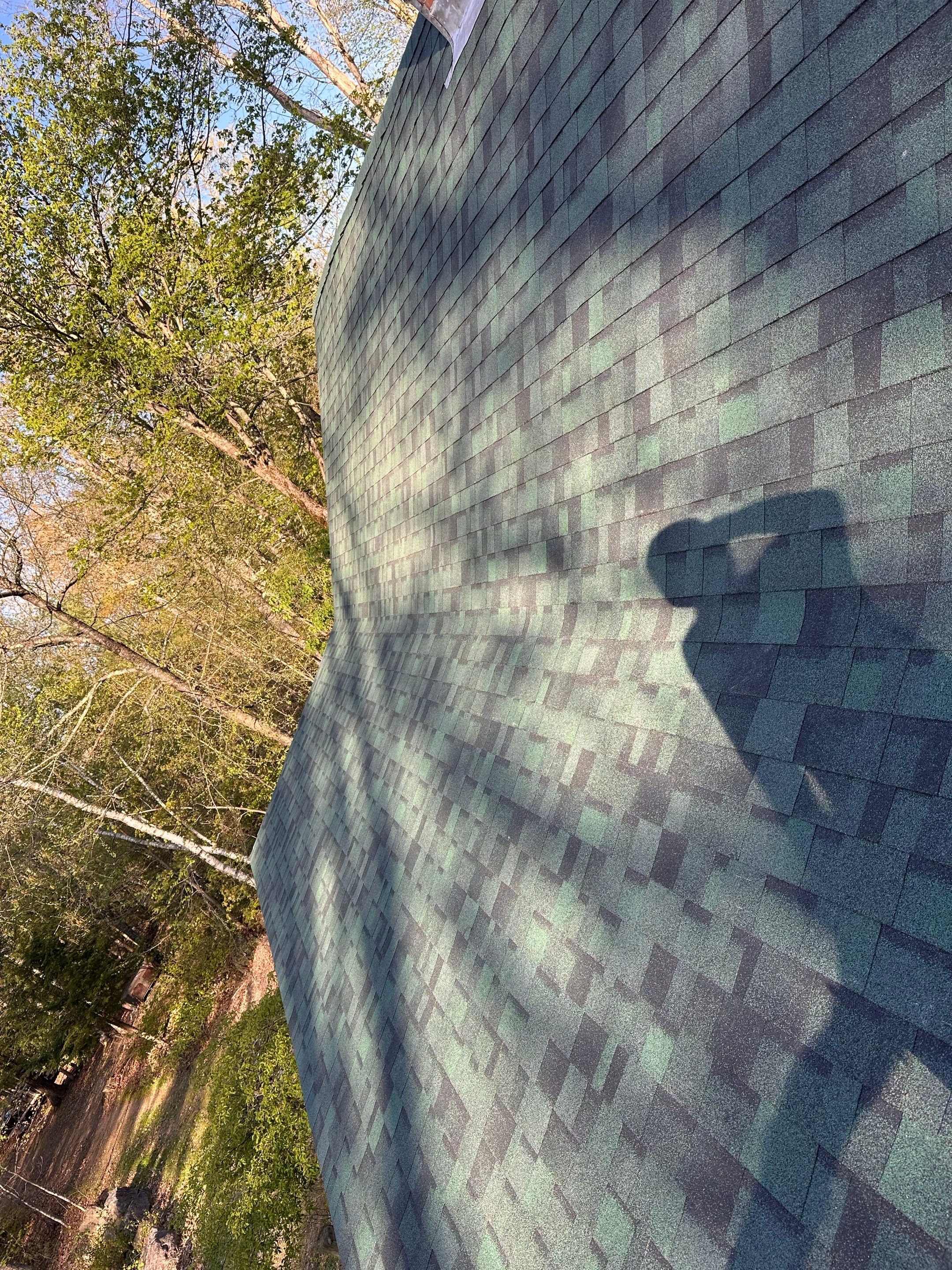 Green Architectural Asphalt Shingle Roof Replacement in Epsom by Tall pine roofing