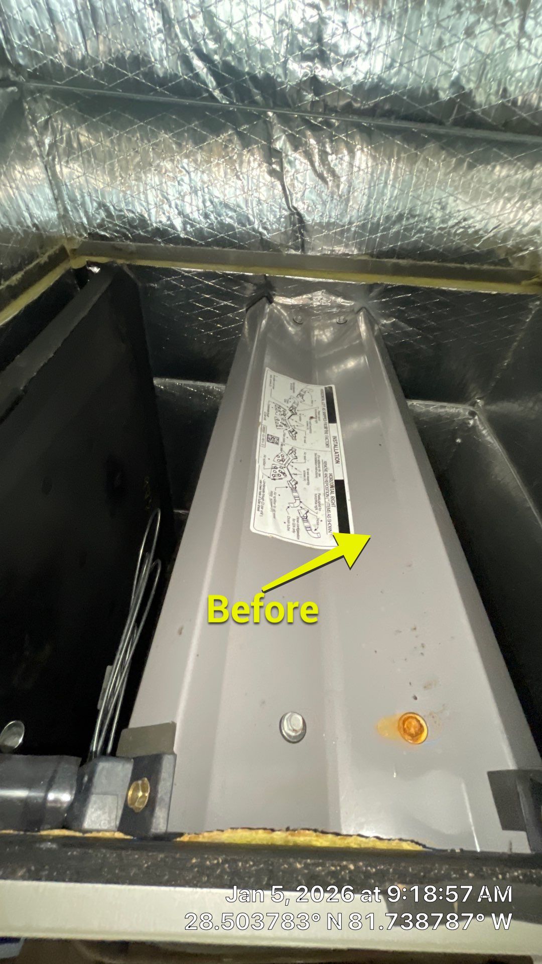 Air Duct and Dryer Vent cleaning in Clermont by Hygienic Air, Inc