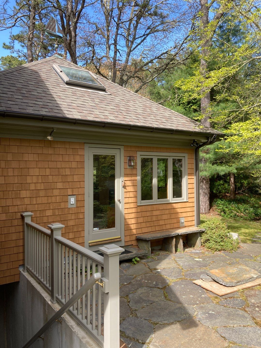 Gutter Installation using 6" Half Round Aluminum Gutter by Gutter Pro Enterprises
